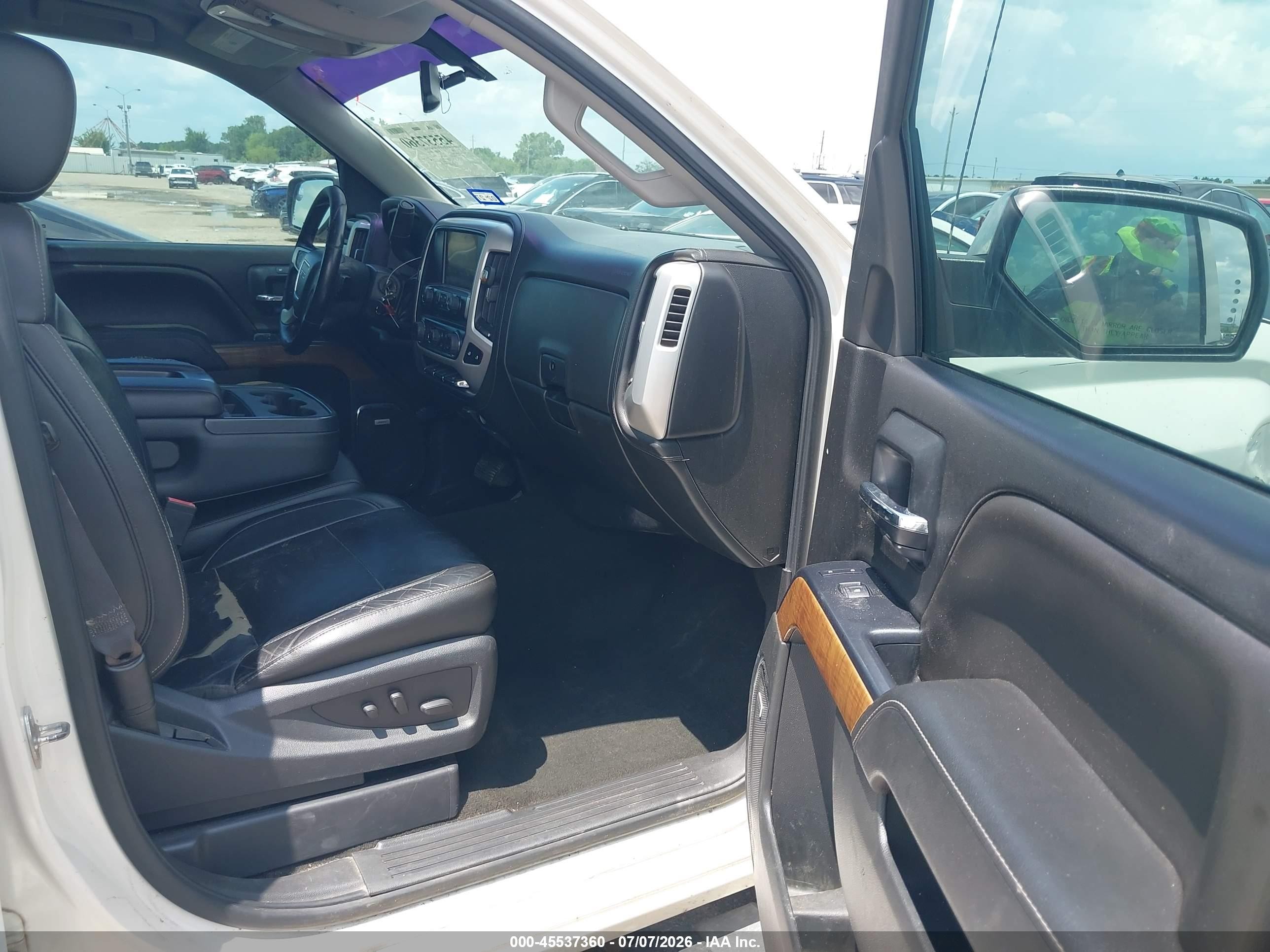 2014 Gmc Sierra 1500 Slt White vin: 3GTP1VEC2EG333587