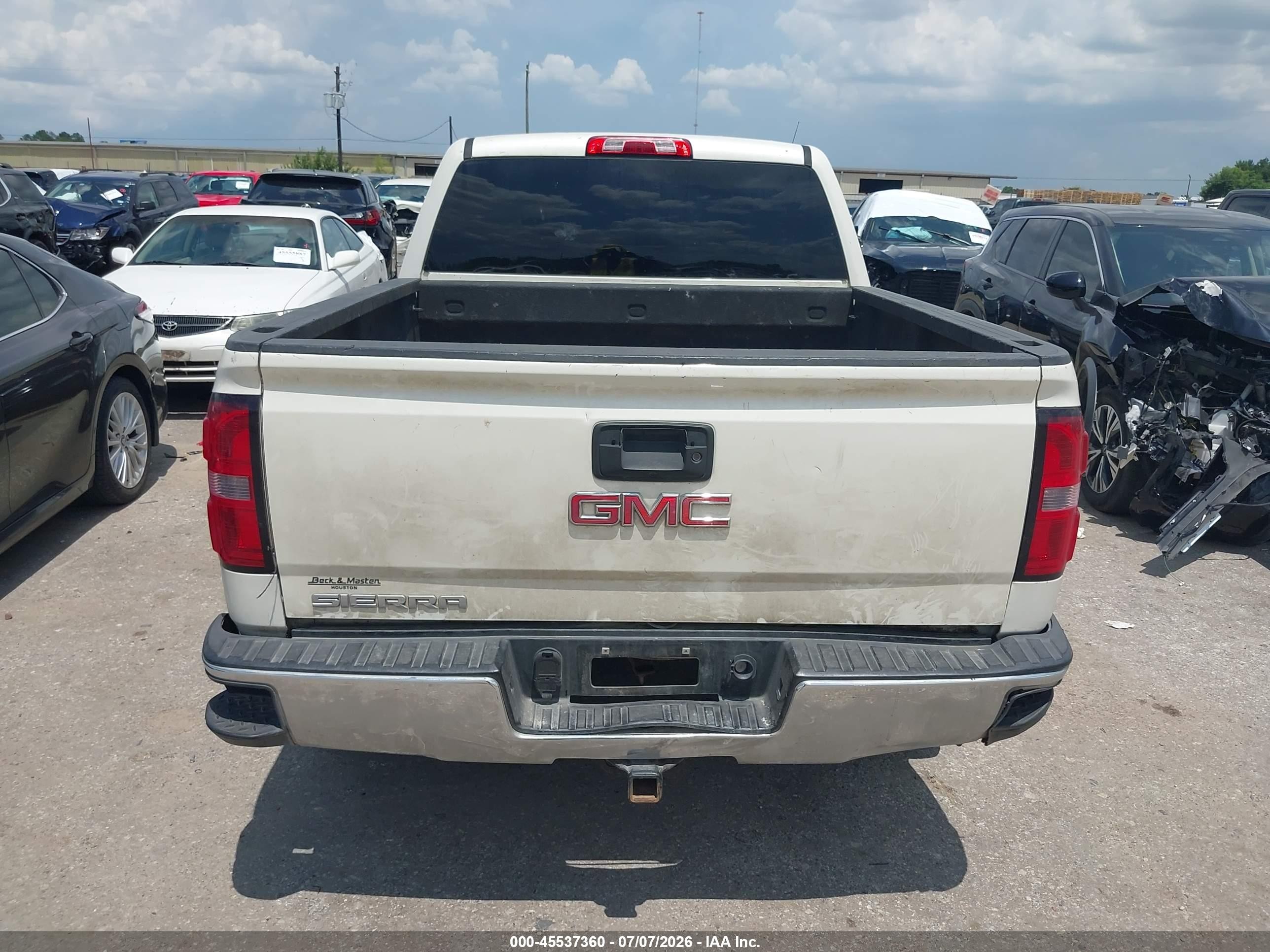 2014 Gmc Sierra 1500 Slt White vin: 3GTP1VEC2EG333587