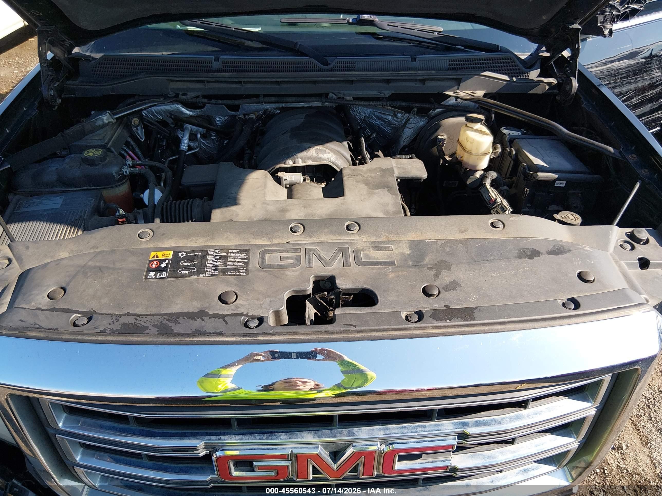 2014 Gmc Sierra 1500 Slt Black vin: 3GTP1VEC2EG448738