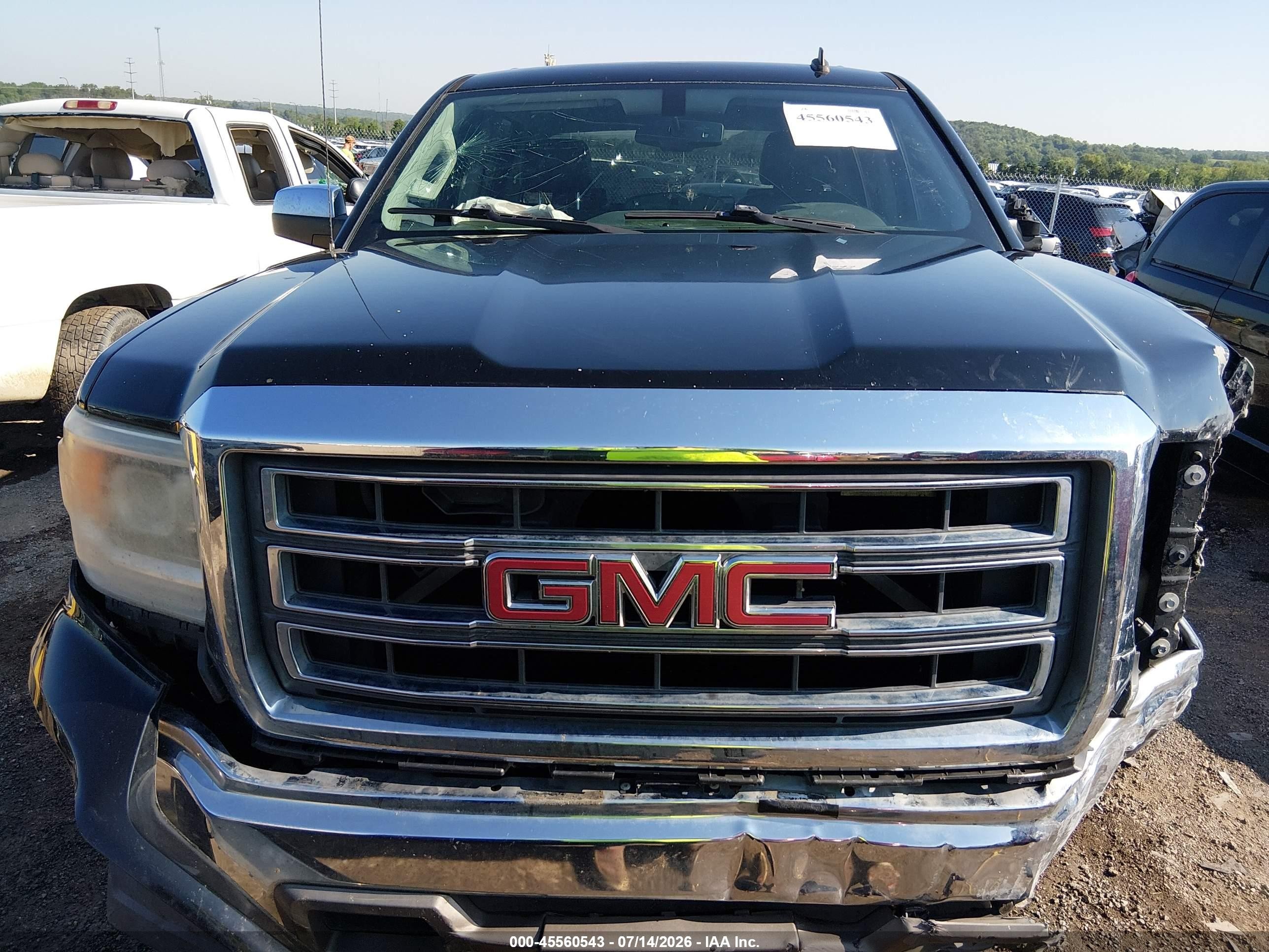 2014 Gmc Sierra 1500 Slt Black vin: 3GTP1VEC2EG448738