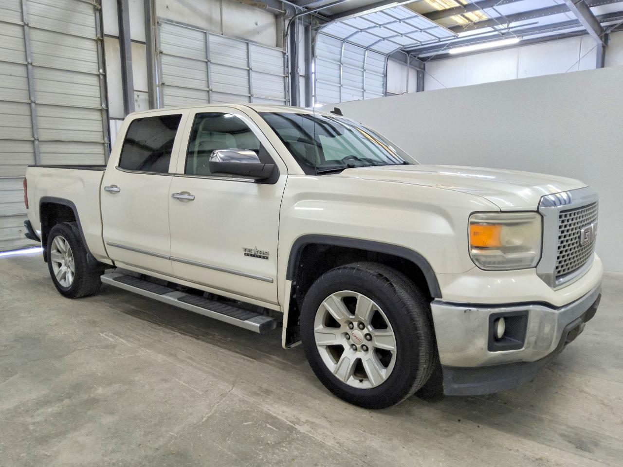 2014 Gmc Sierra C1500 Slt White vin: 3GTP1VEC2EG498376