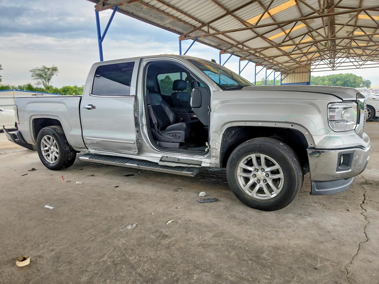 2014 Gmc Sierra C1500 Slt Silver vin: 3GTP1VEC3EG376948