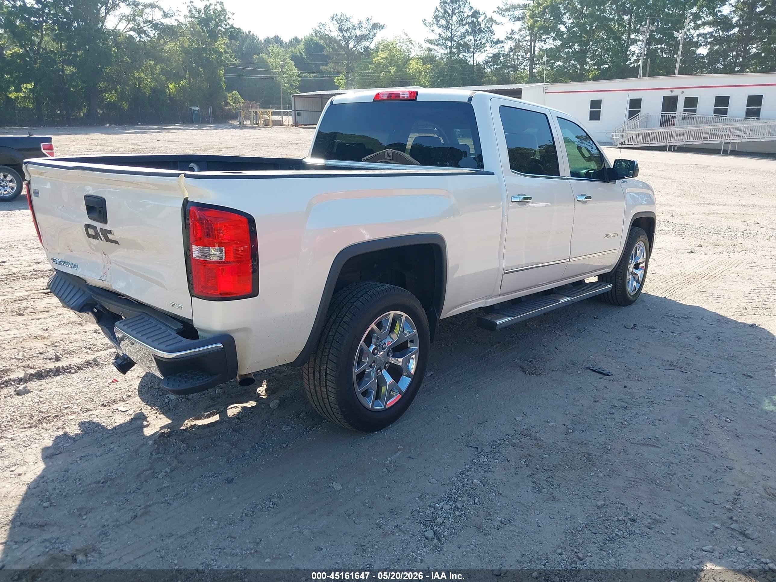 2014 Gmc Sierra 1500 Slt White vin: 3GTP1VEC3EG435657