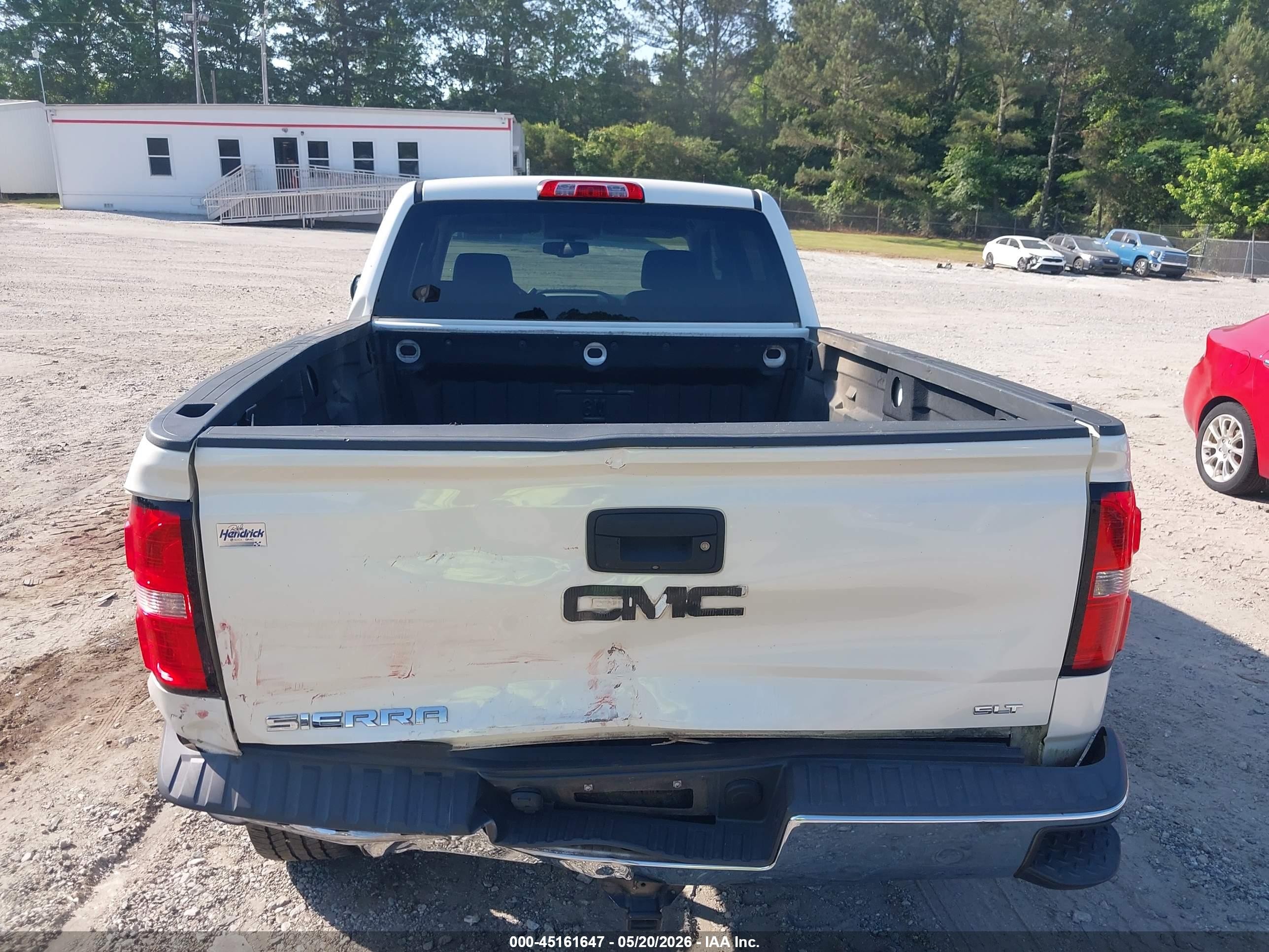 2014 Gmc Sierra 1500 Slt White vin: 3GTP1VEC3EG435657