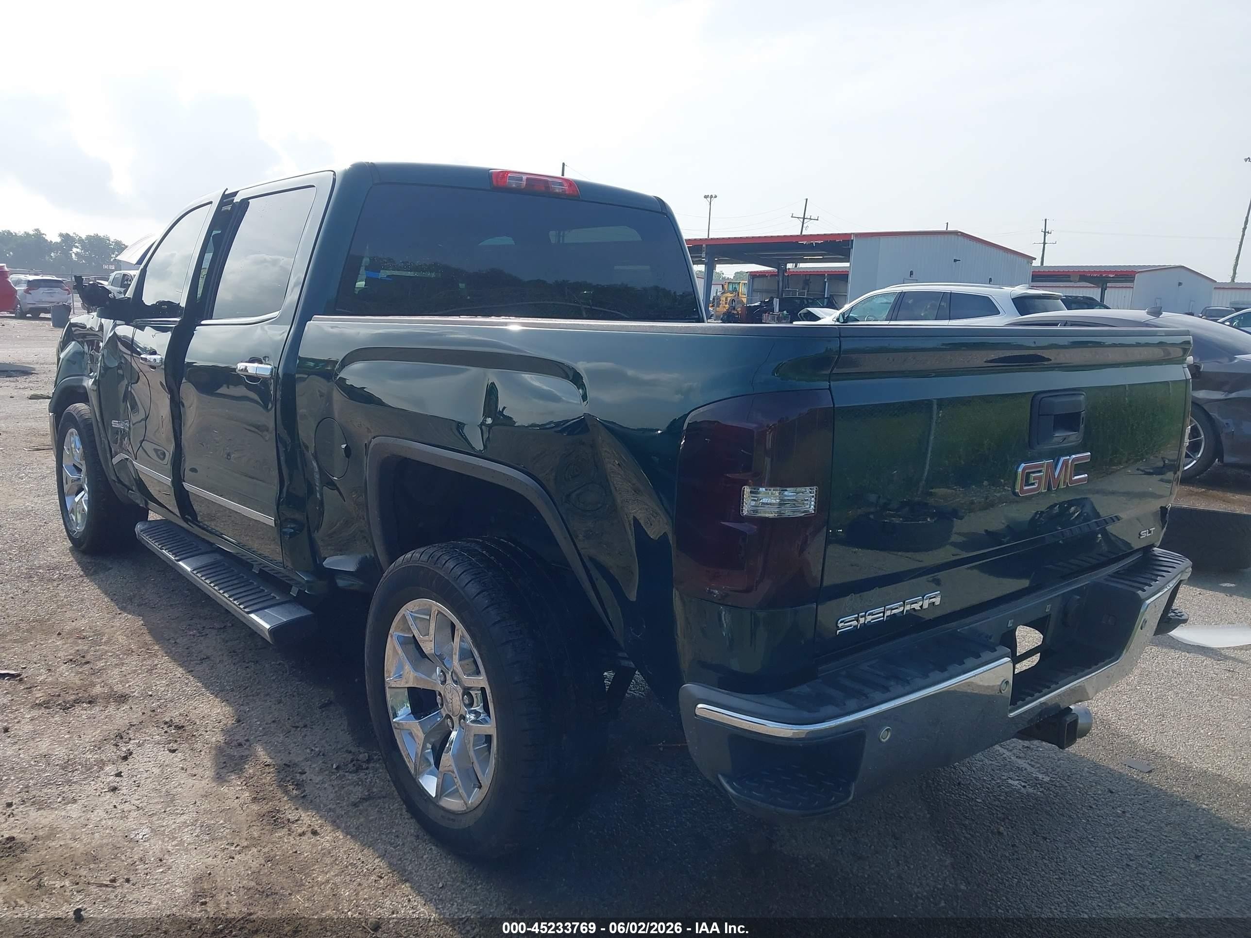2014 Gmc Sierra 1500 Slt Green vin: 3GTP1VEC3EG499018