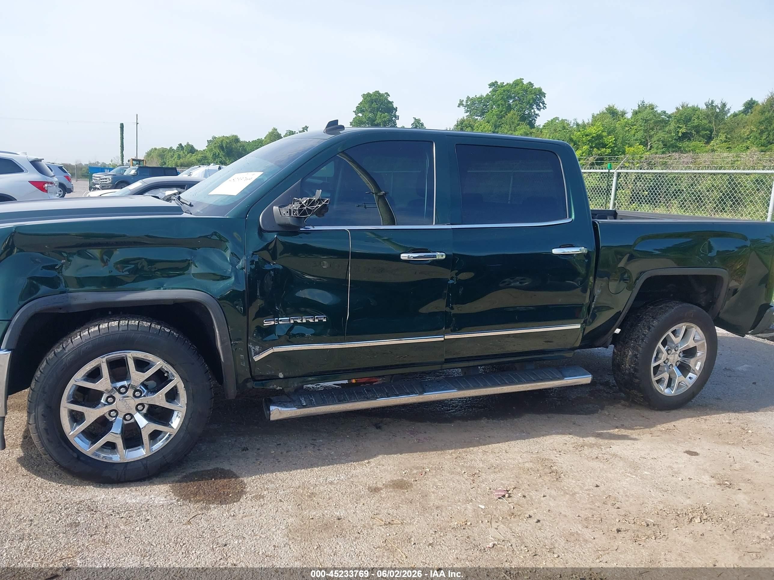 2014 Gmc Sierra 1500 Slt Green vin: 3GTP1VEC3EG499018