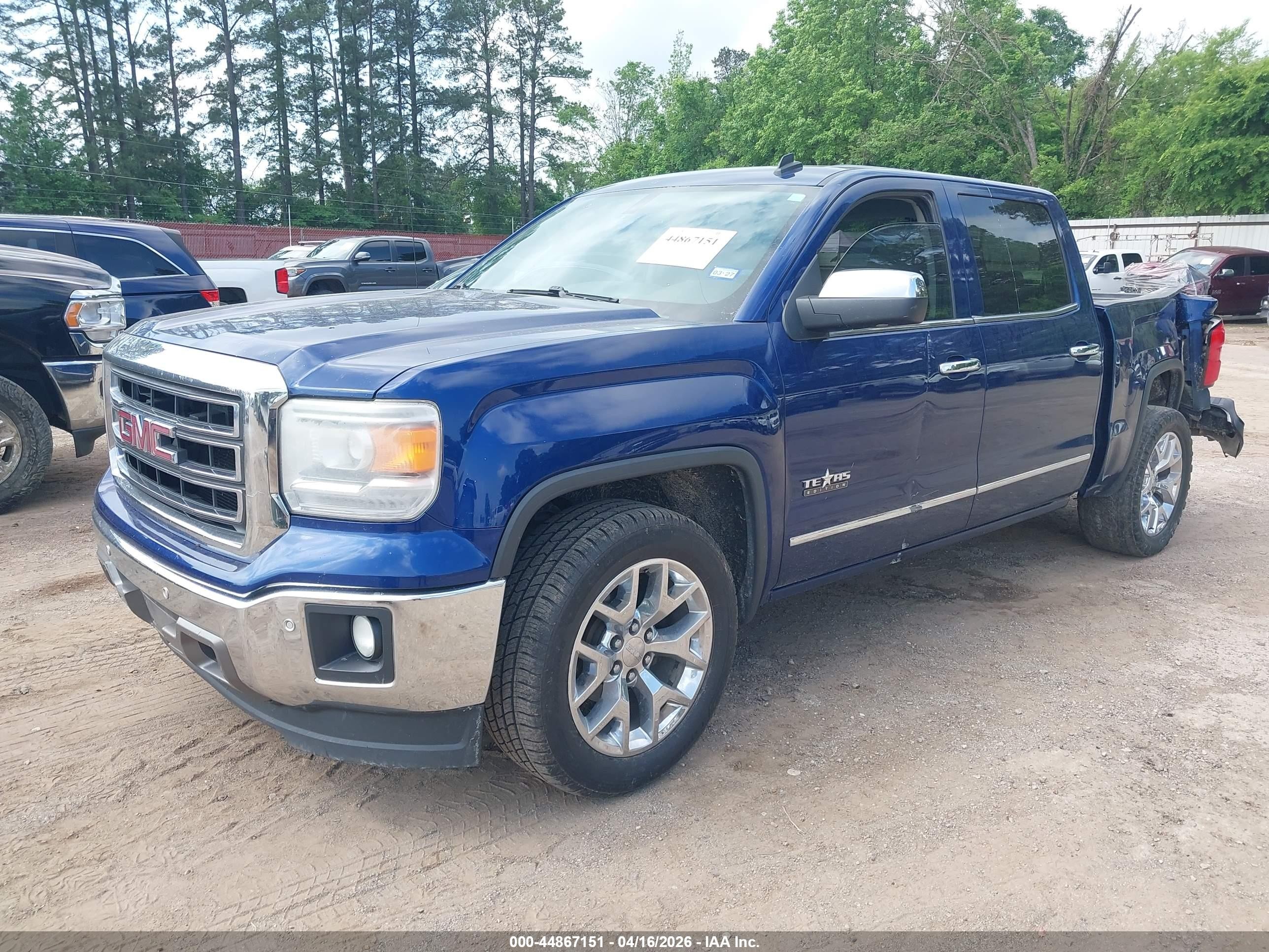 2014 Gmc Sierra 1500 Slt Blue vin: 3GTP1VEC4EG281539