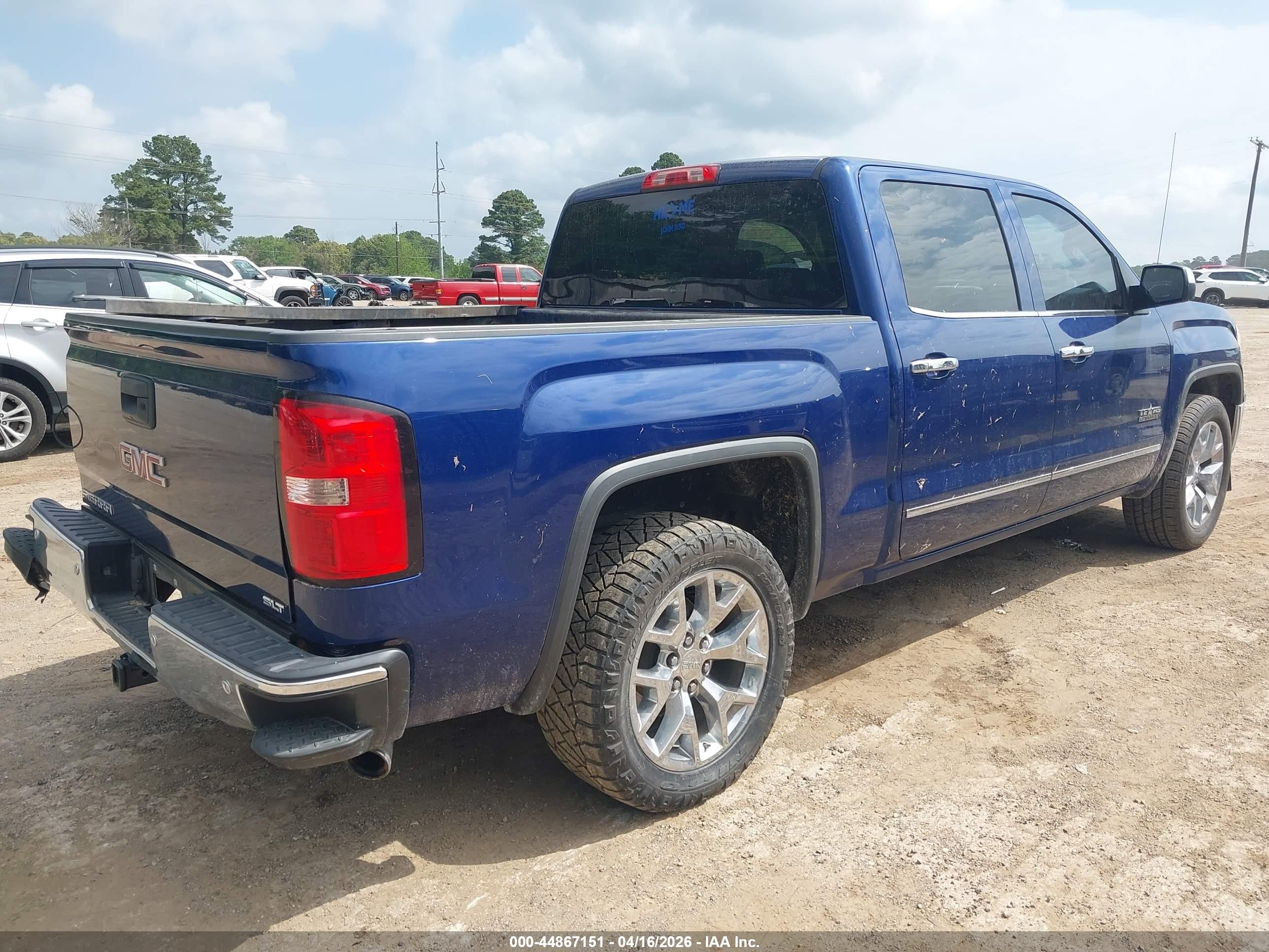 2014 Gmc Sierra 1500 Slt Blue vin: 3GTP1VEC4EG281539