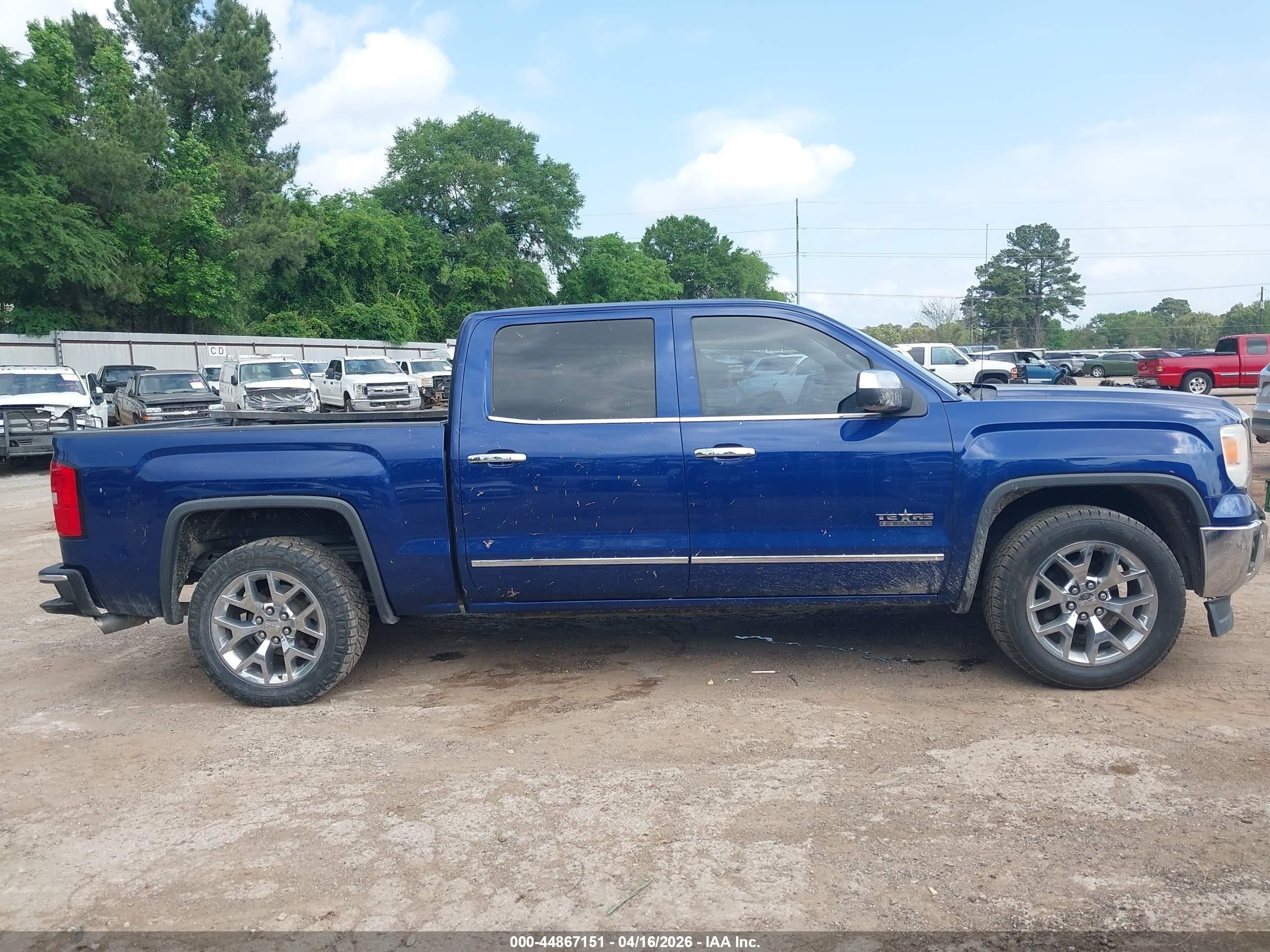2014 Gmc Sierra 1500 Slt Blue vin: 3GTP1VEC4EG281539