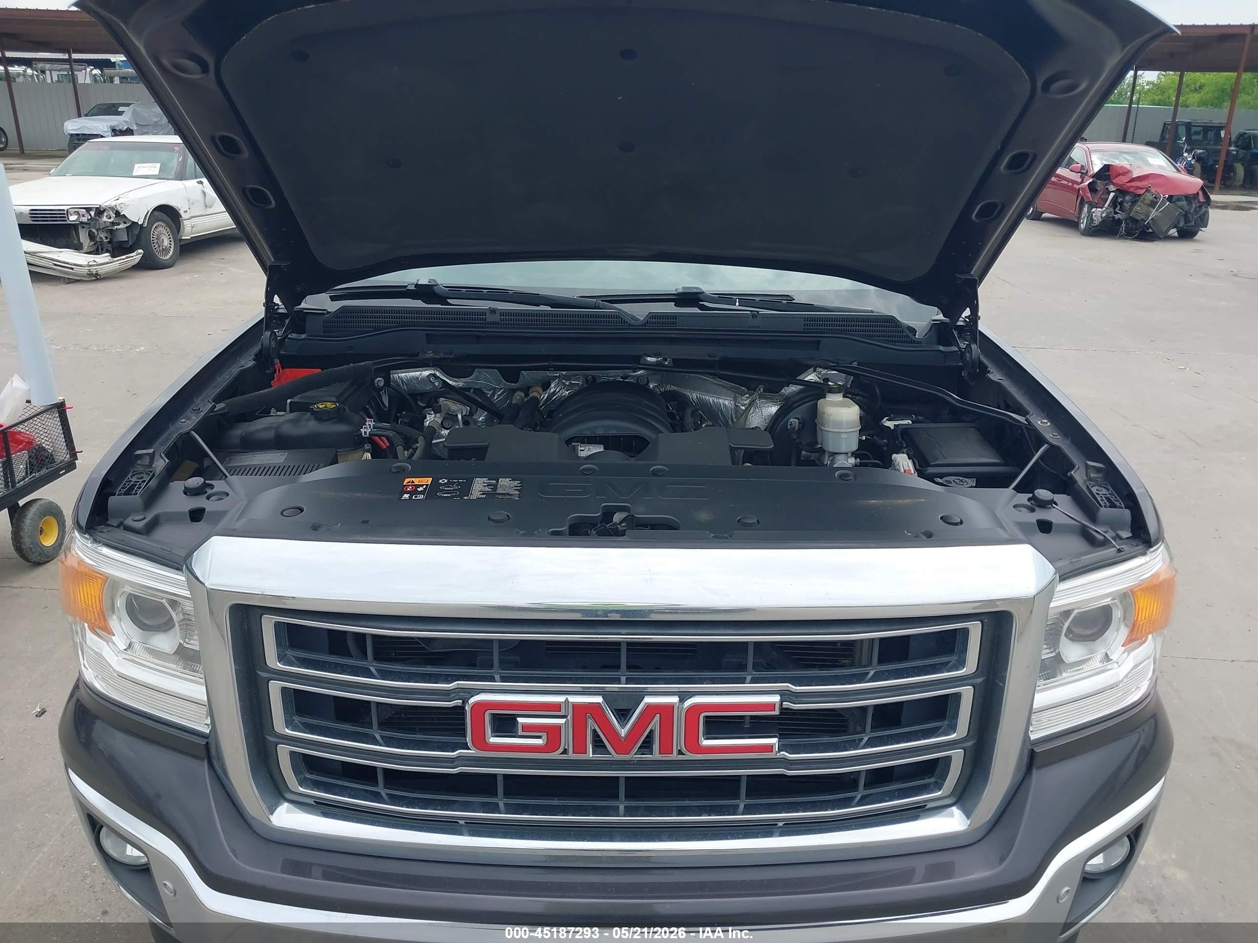 2015 Gmc Sierra 1500 Slt Gray vin: 3GTP1VEC4FG337786