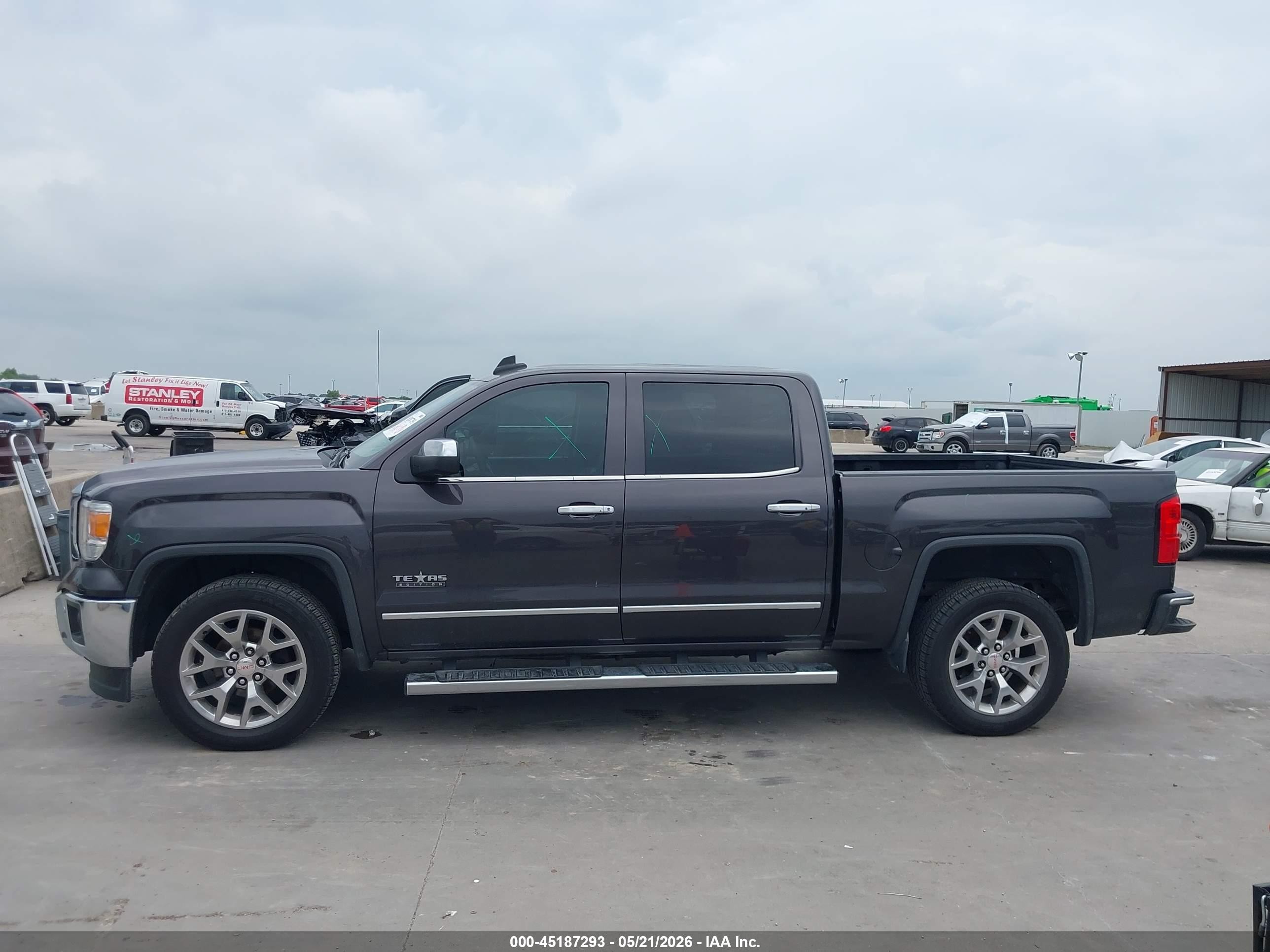 2015 Gmc Sierra 1500 Slt Gray vin: 3GTP1VEC4FG337786