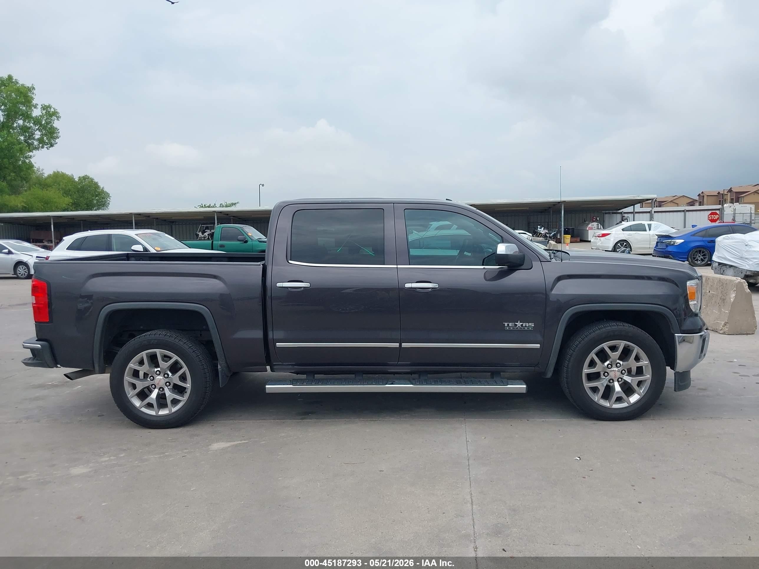 2015 Gmc Sierra 1500 Slt Gray vin: 3GTP1VEC4FG337786