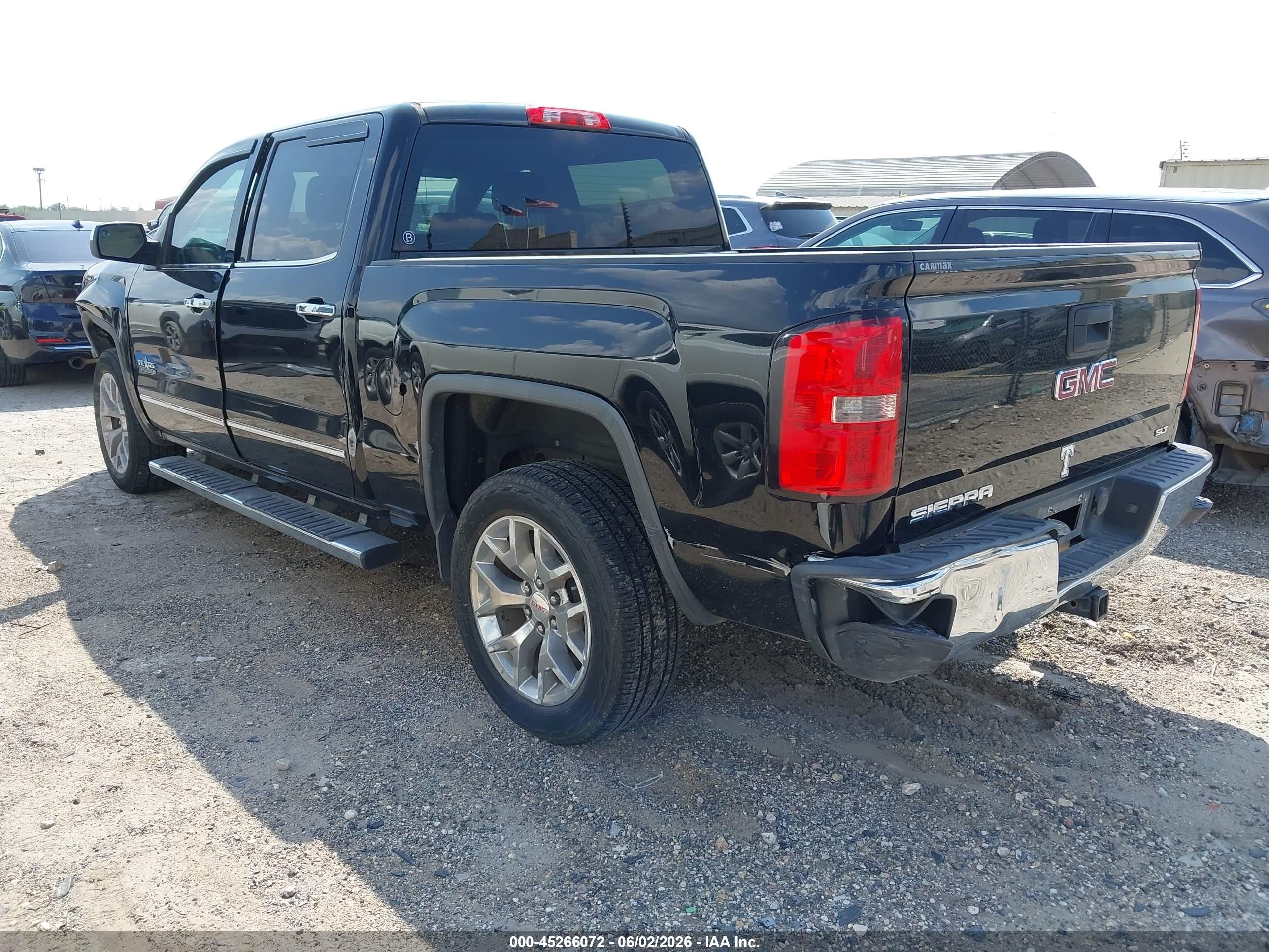 2015 Gmc Sierra 1500 Slt Black vin: 3GTP1VEC4FG416018