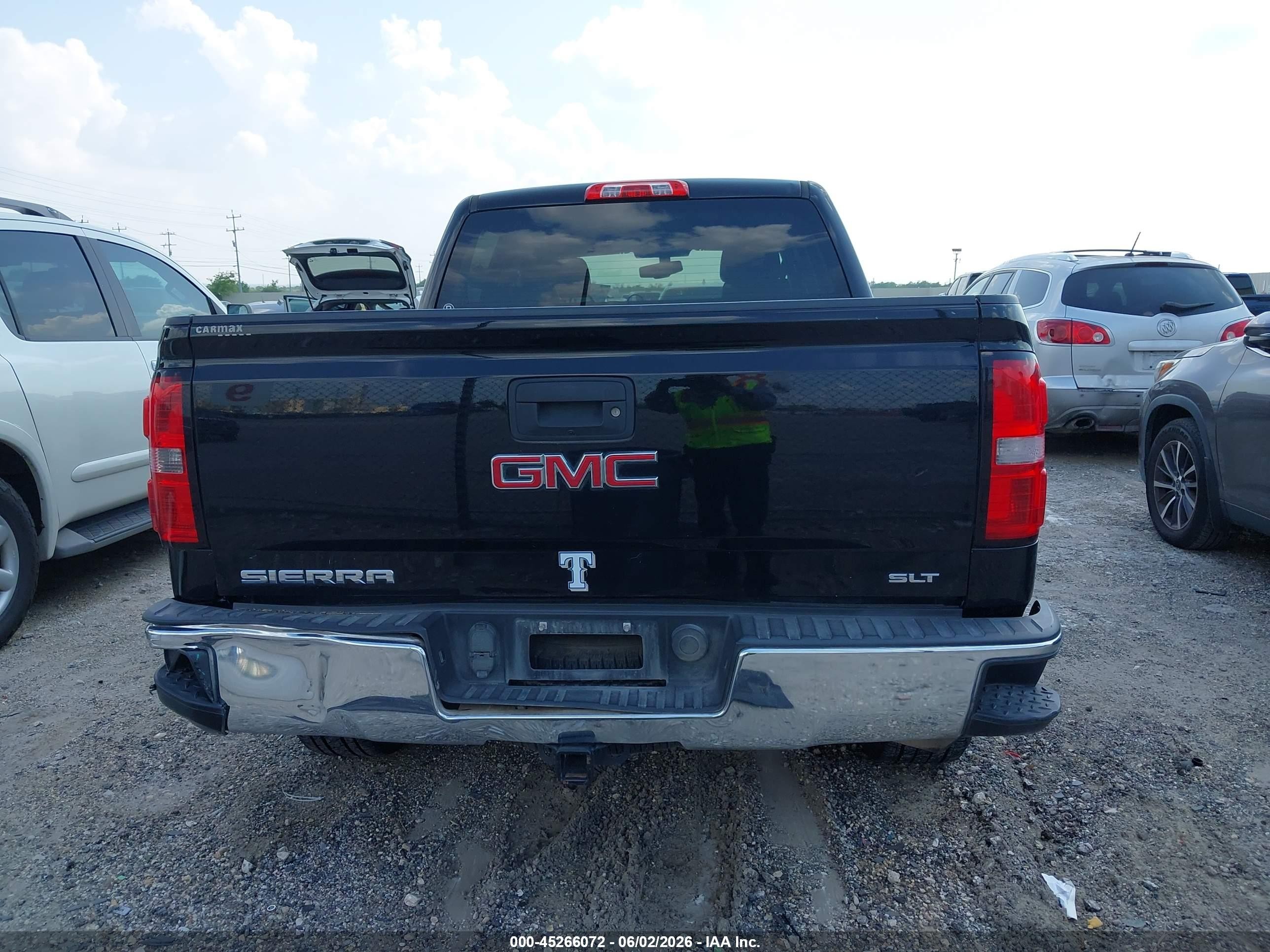 2015 Gmc Sierra 1500 Slt Black vin: 3GTP1VEC4FG416018