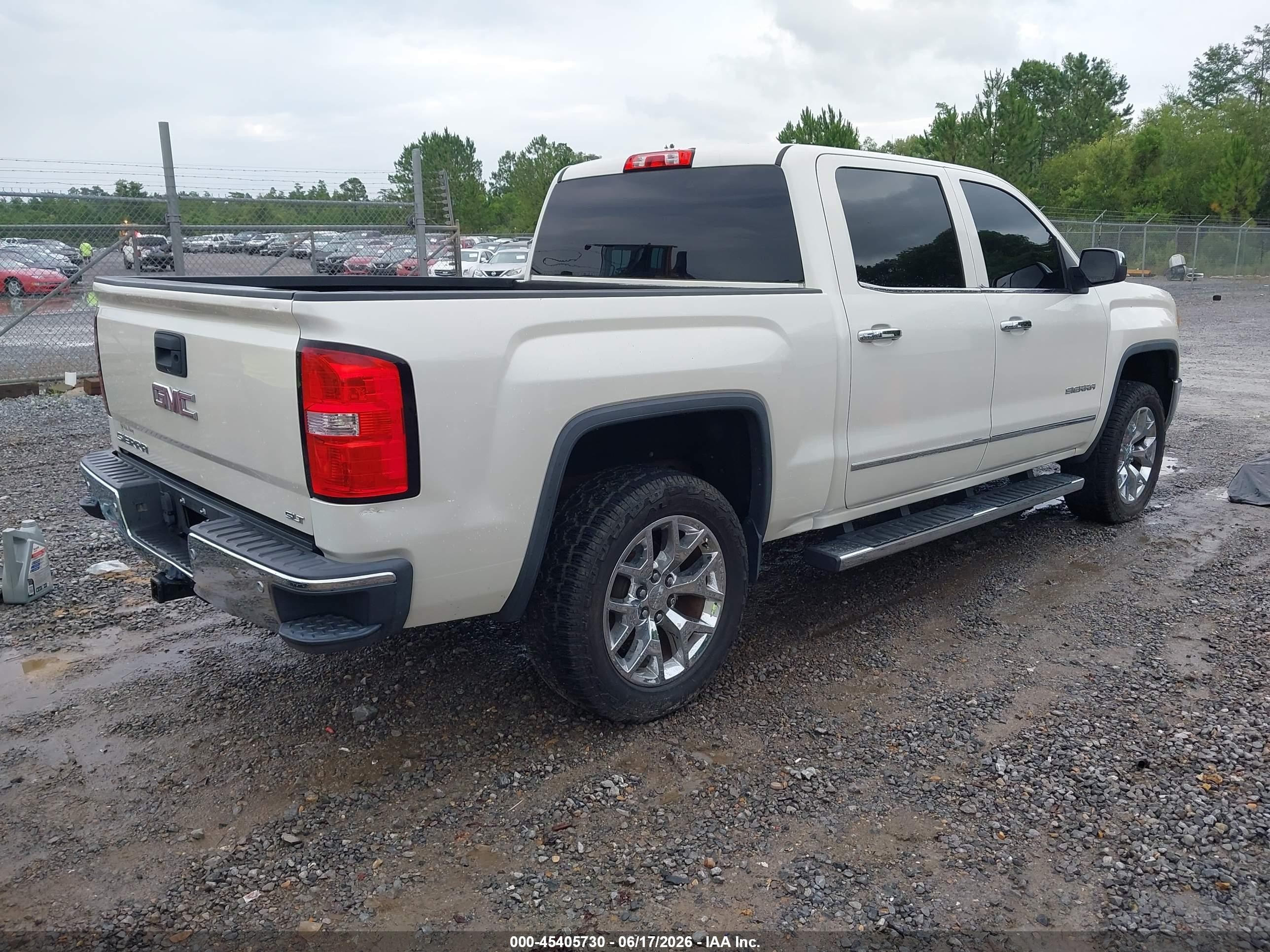 2014 Gmc Sierra 1500 Slt White vin: 3GTP1VEC5EG367703