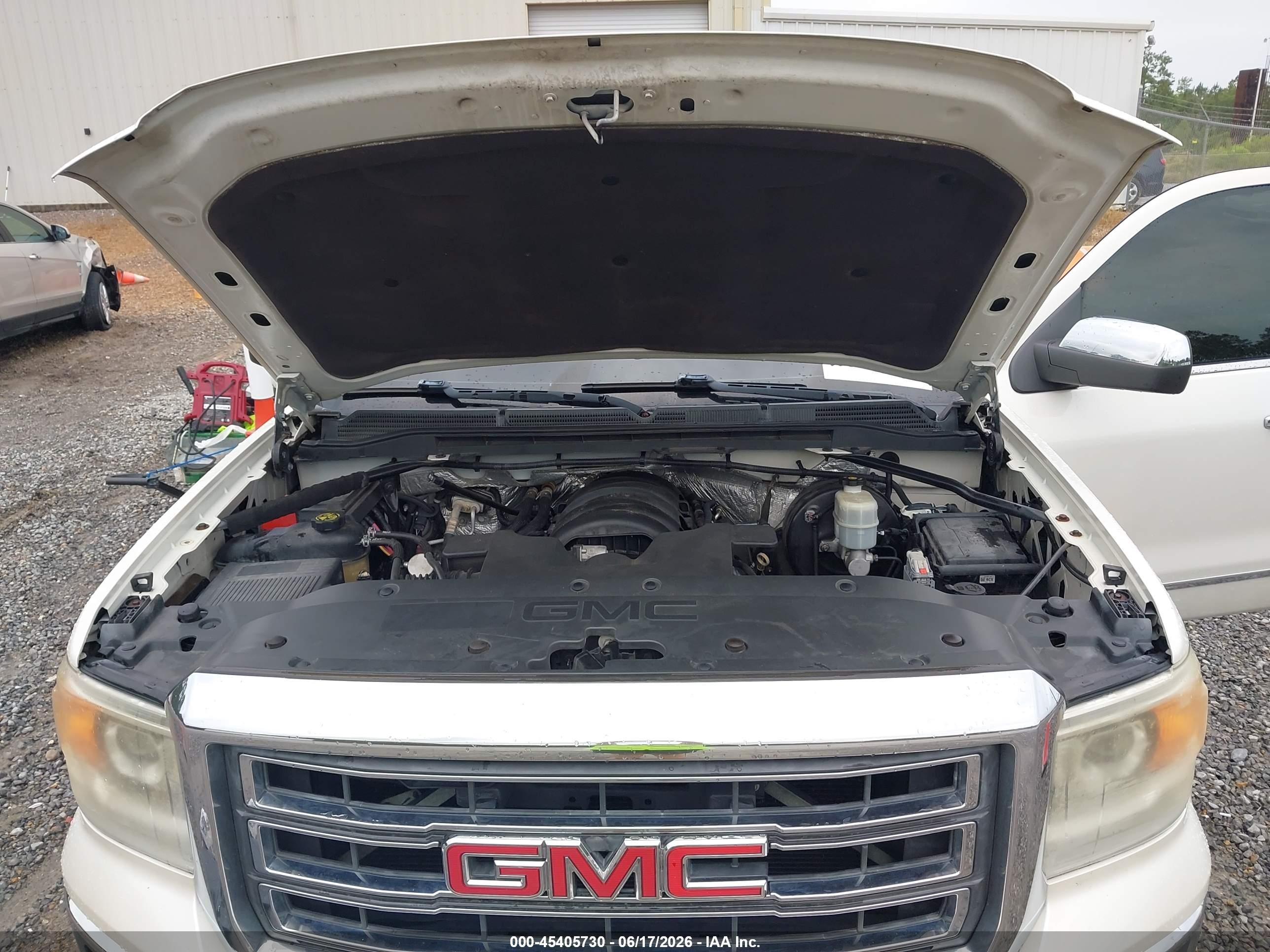 2014 Gmc Sierra 1500 Slt White vin: 3GTP1VEC5EG367703