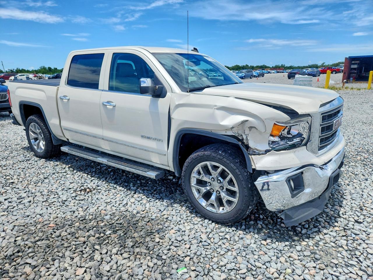 2014 Gmc Sierra C1500 Slt White vin: 3GTP1VEC5EG370262