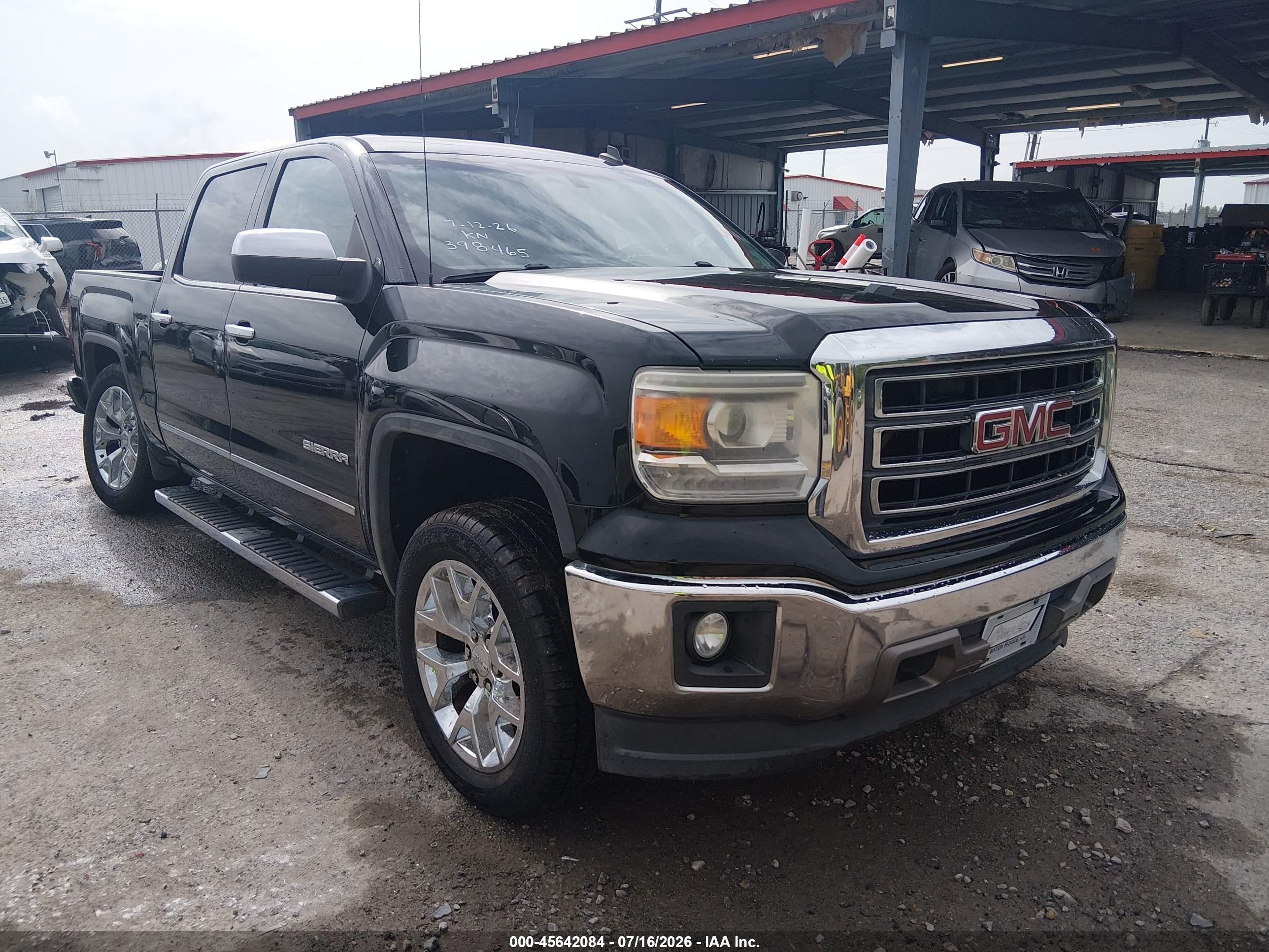 2014 Gmc Sierra 1500 Slt Black vin: 3GTP1VEC5EG398465