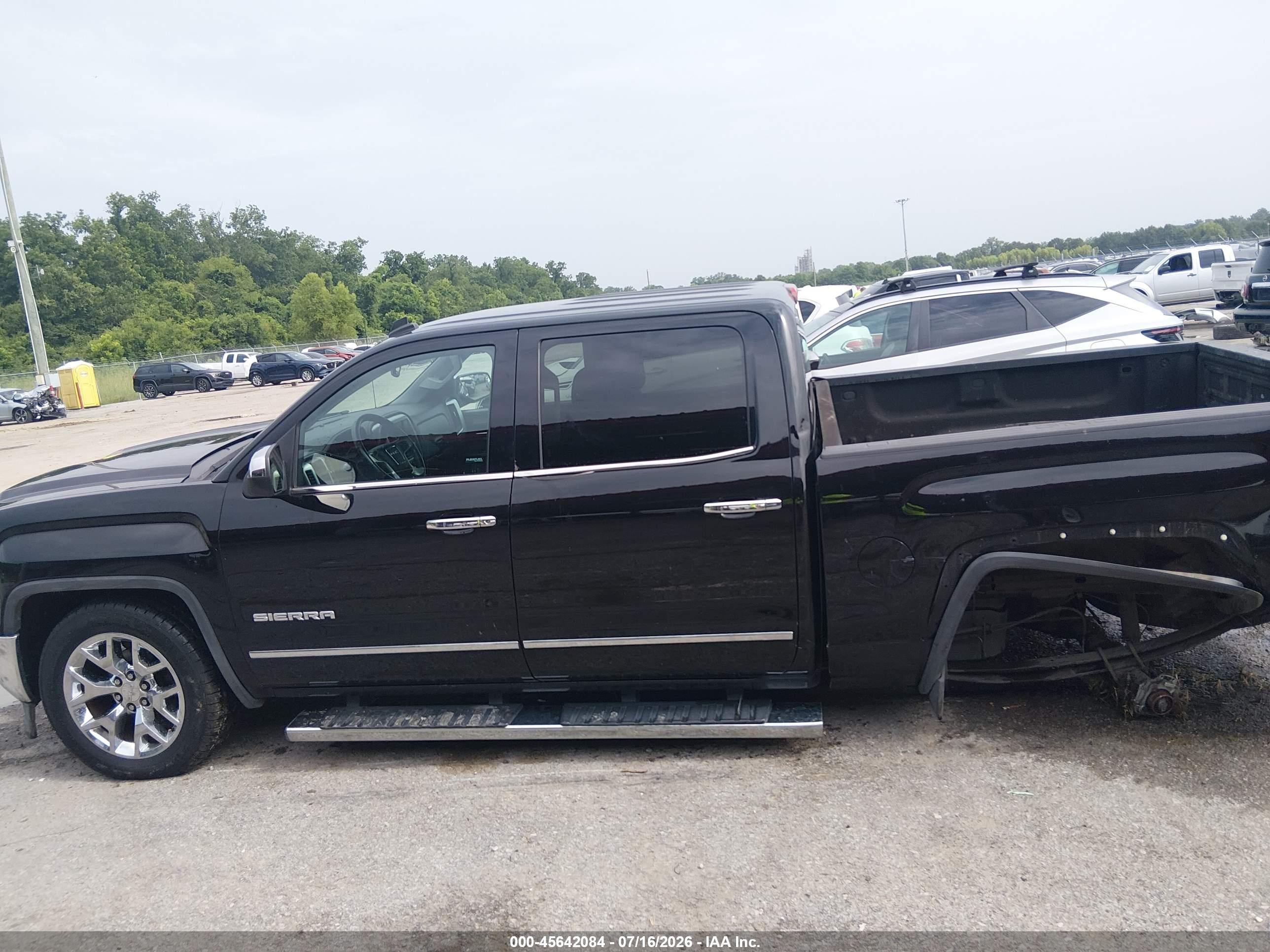 2014 Gmc Sierra 1500 Slt Black vin: 3GTP1VEC5EG398465