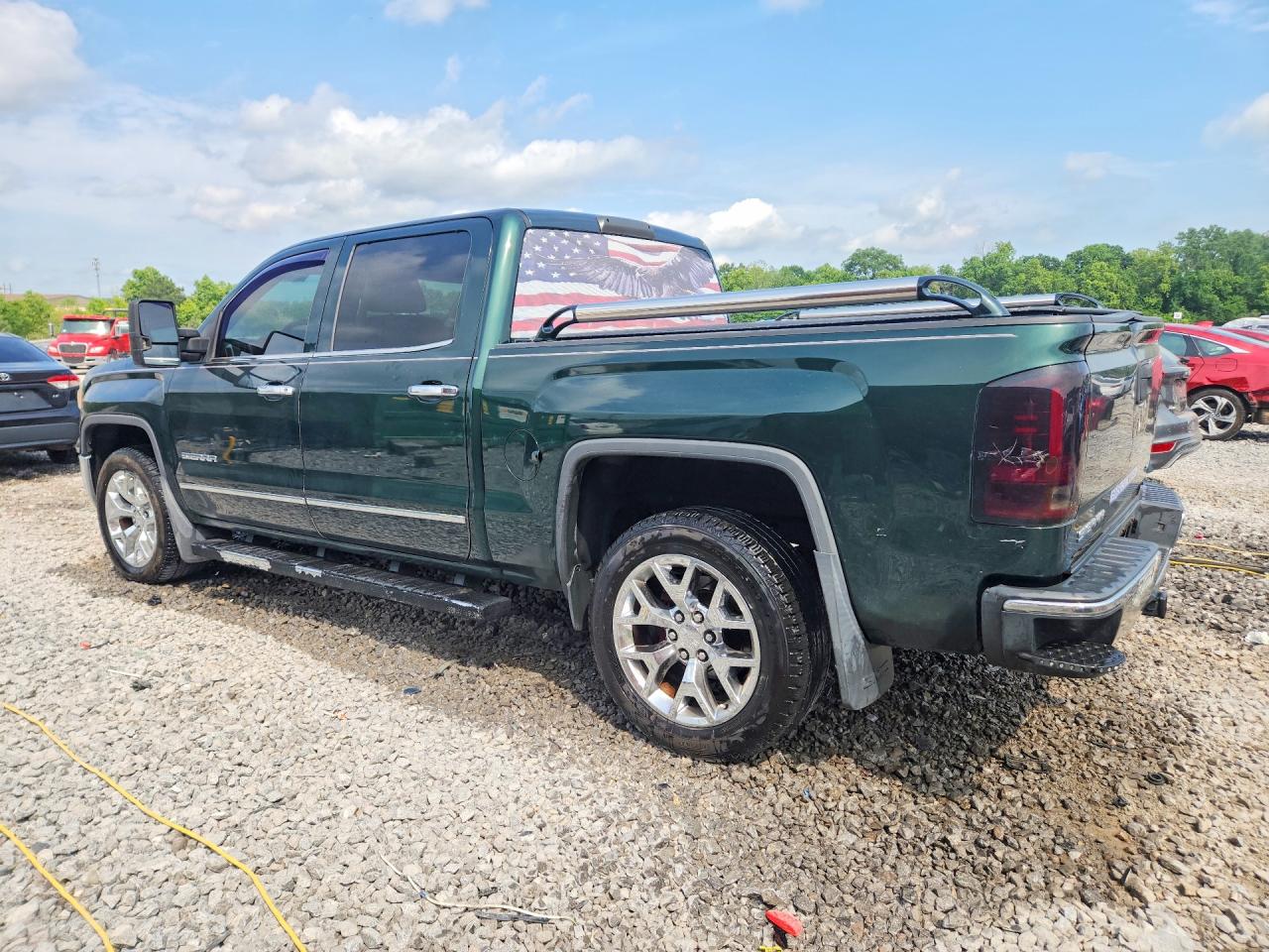 2014 Gmc Sierra C1500 Slt Green vin: 3GTP1VEC5EG490143