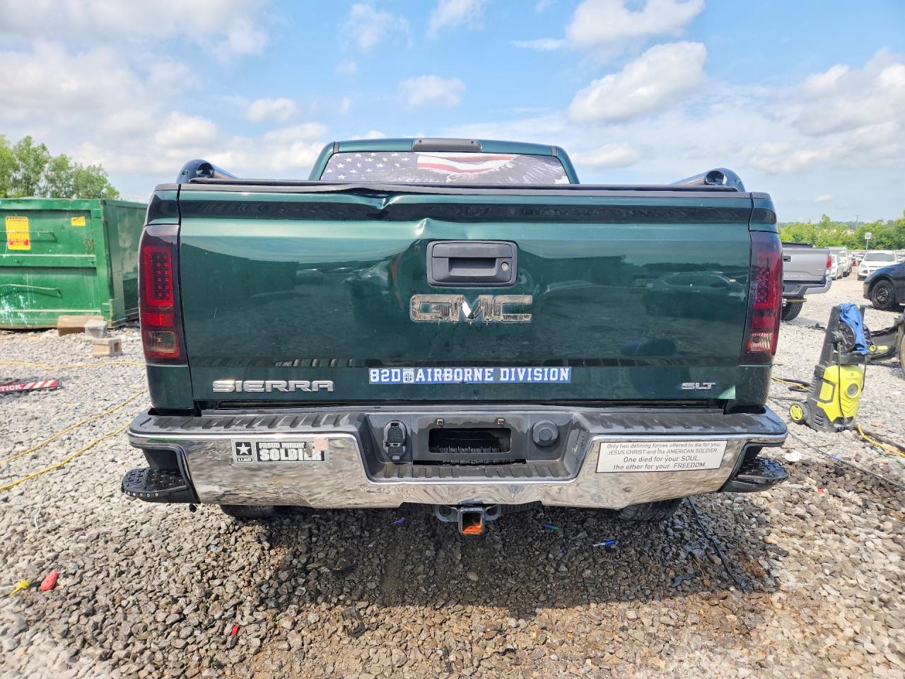 2014 Gmc Sierra C1500 Slt Green vin: 3GTP1VEC5EG490143