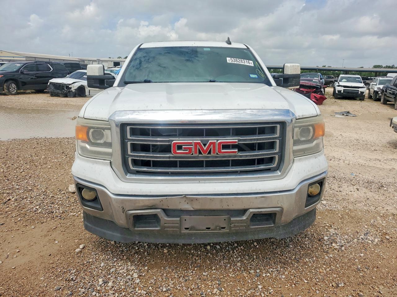 2015 Gmc Sierra C1500 Slt White vin: 3GTP1VEC5FG311200