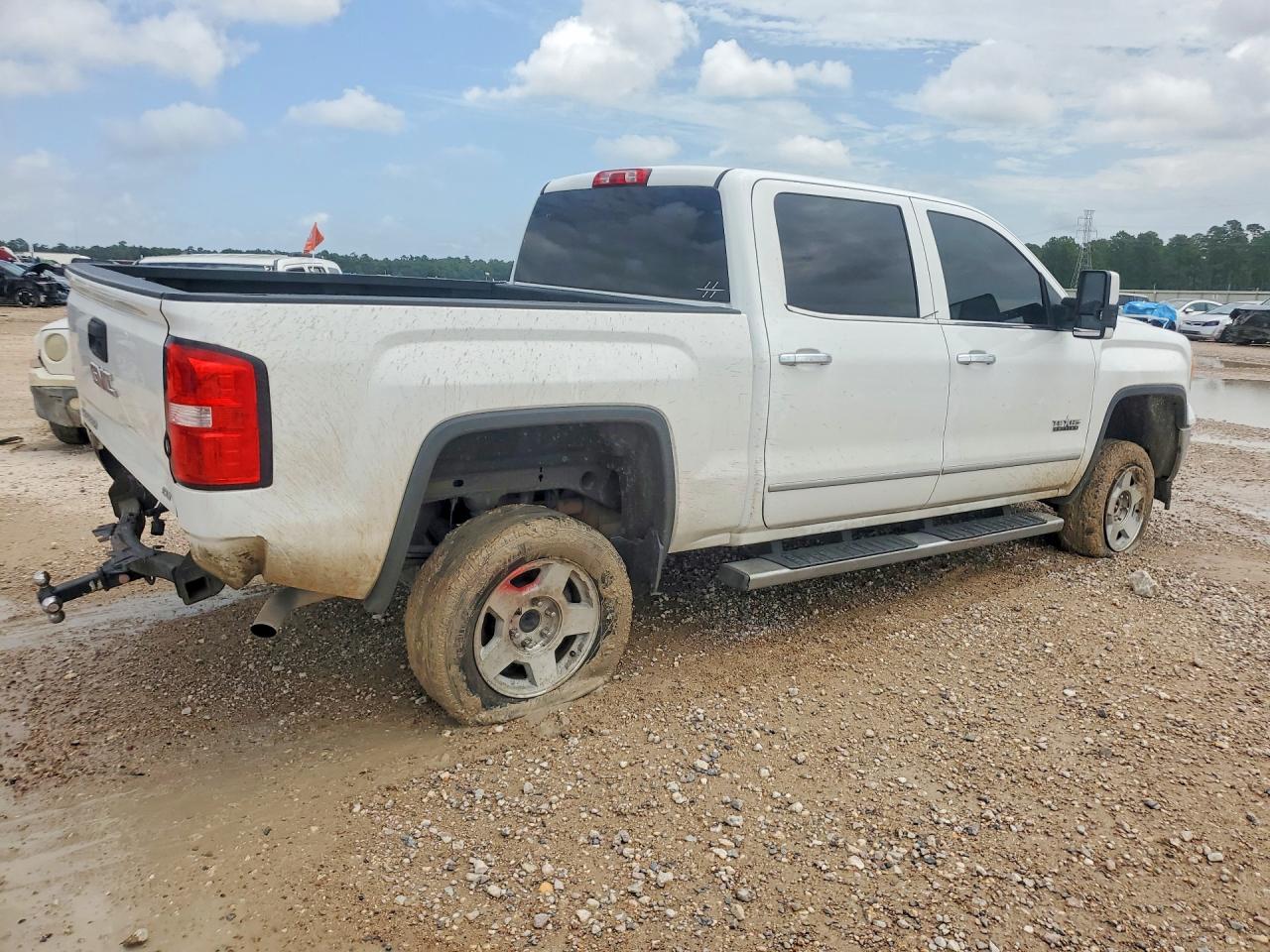 2015 Gmc Sierra C1500 Slt White vin: 3GTP1VEC5FG311200