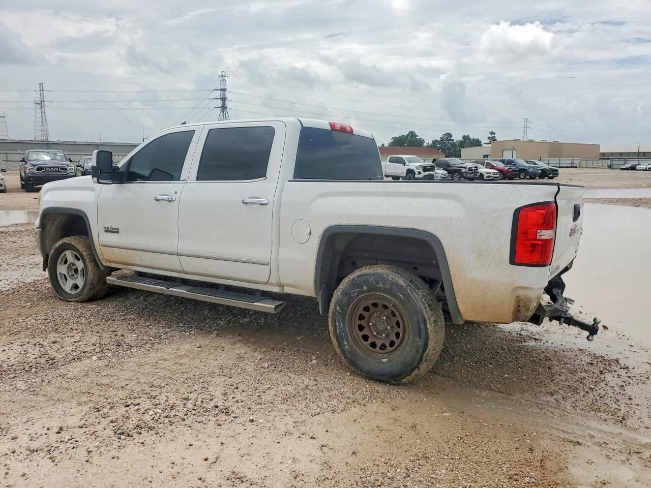 2015 Gmc Sierra C1500 Slt White vin: 3GTP1VEC5FG311200