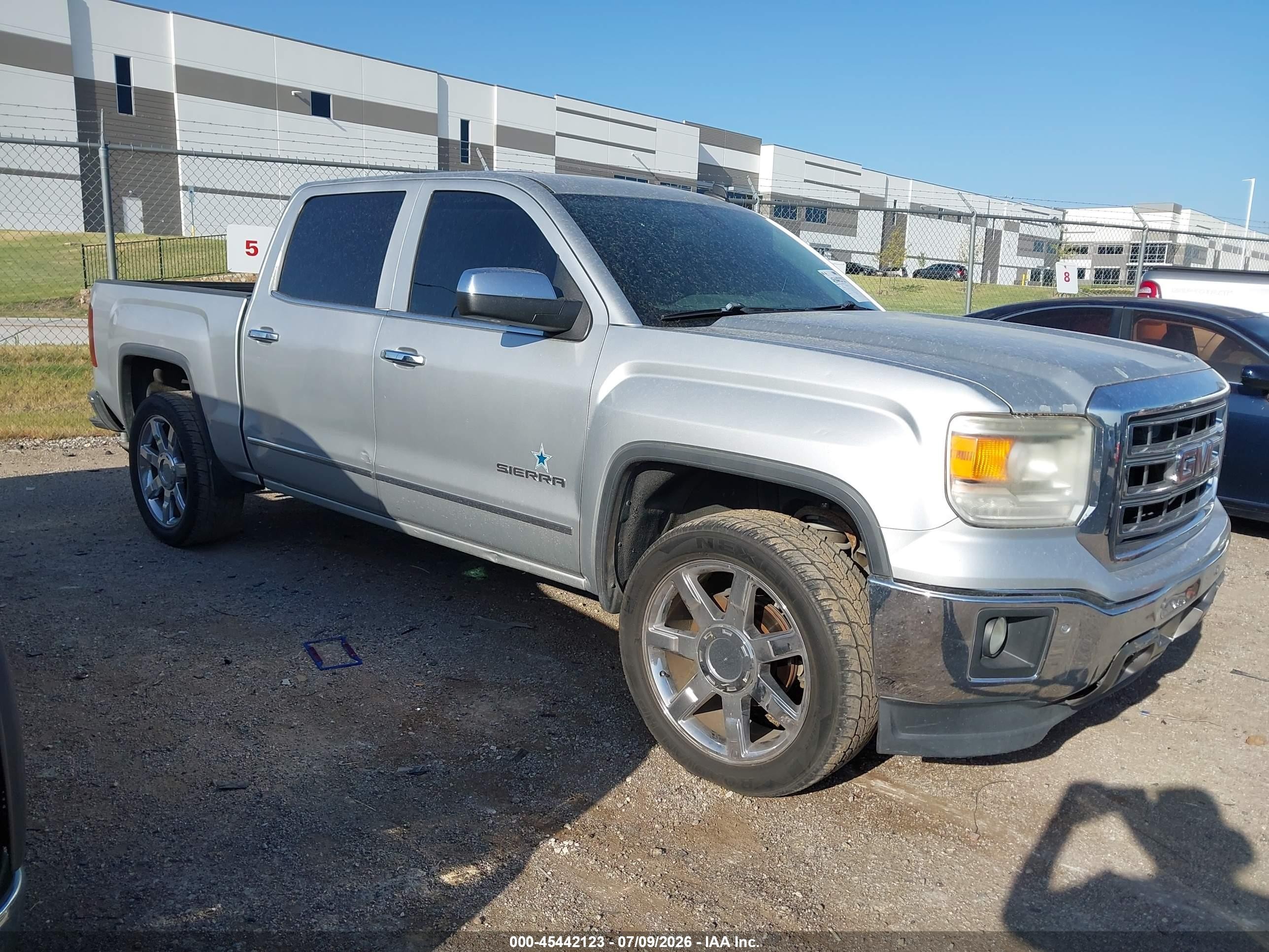 2014 Gmc Sierra 1500 Slt Silver vin: 3GTP1VEC6EG180714
