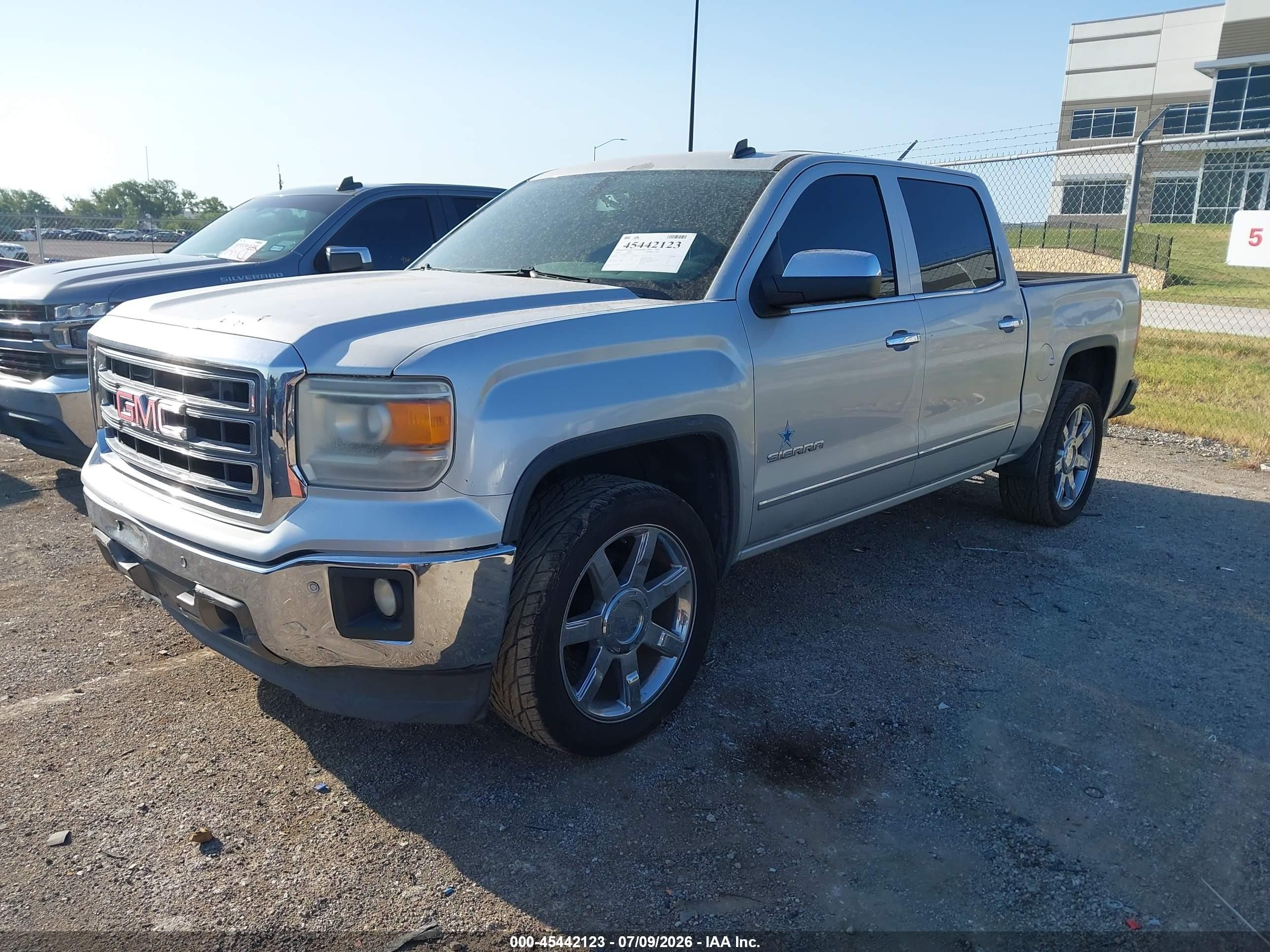 2014 Gmc Sierra 1500 Slt Silver vin: 3GTP1VEC6EG180714