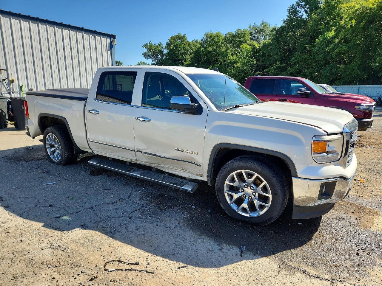 2014 Gmc Sierra C1500 Slt White vin: 3GTP1VEC6EG460584