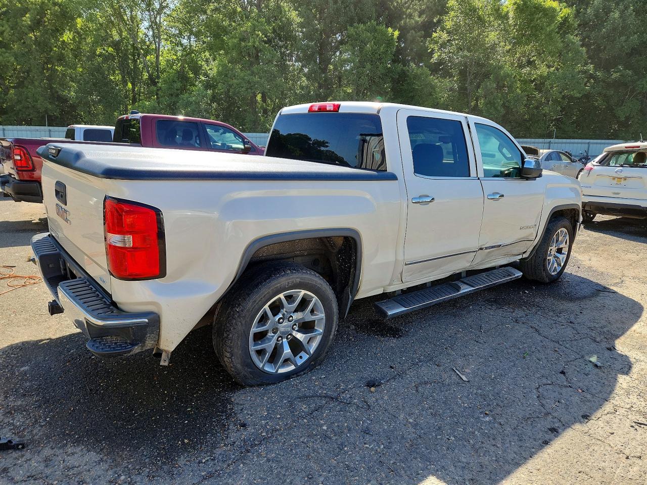 2014 Gmc Sierra C1500 Slt White vin: 3GTP1VEC6EG460584