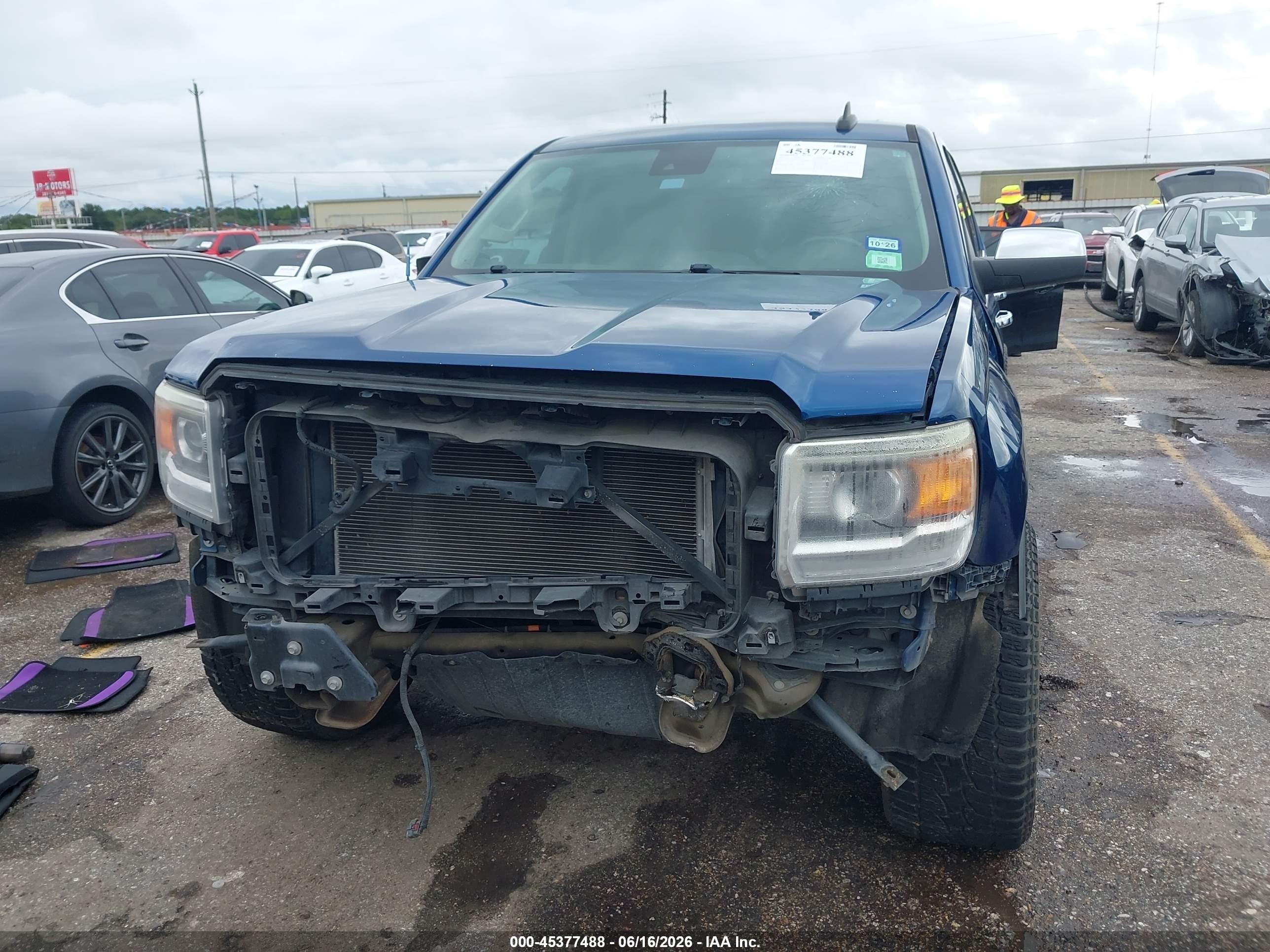 2015 Gmc Sierra 1500 Slt Синий vin: 3GTP1VEC6FG275131