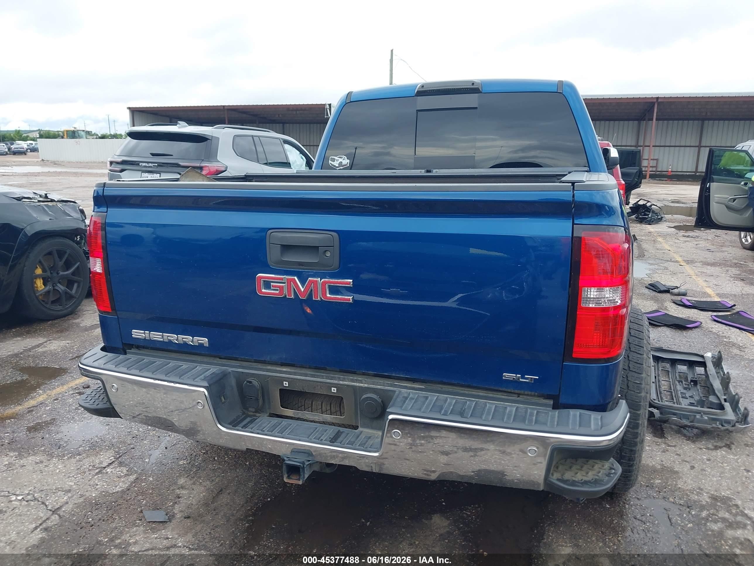 2015 Gmc Sierra 1500 Slt Синий vin: 3GTP1VEC6FG275131