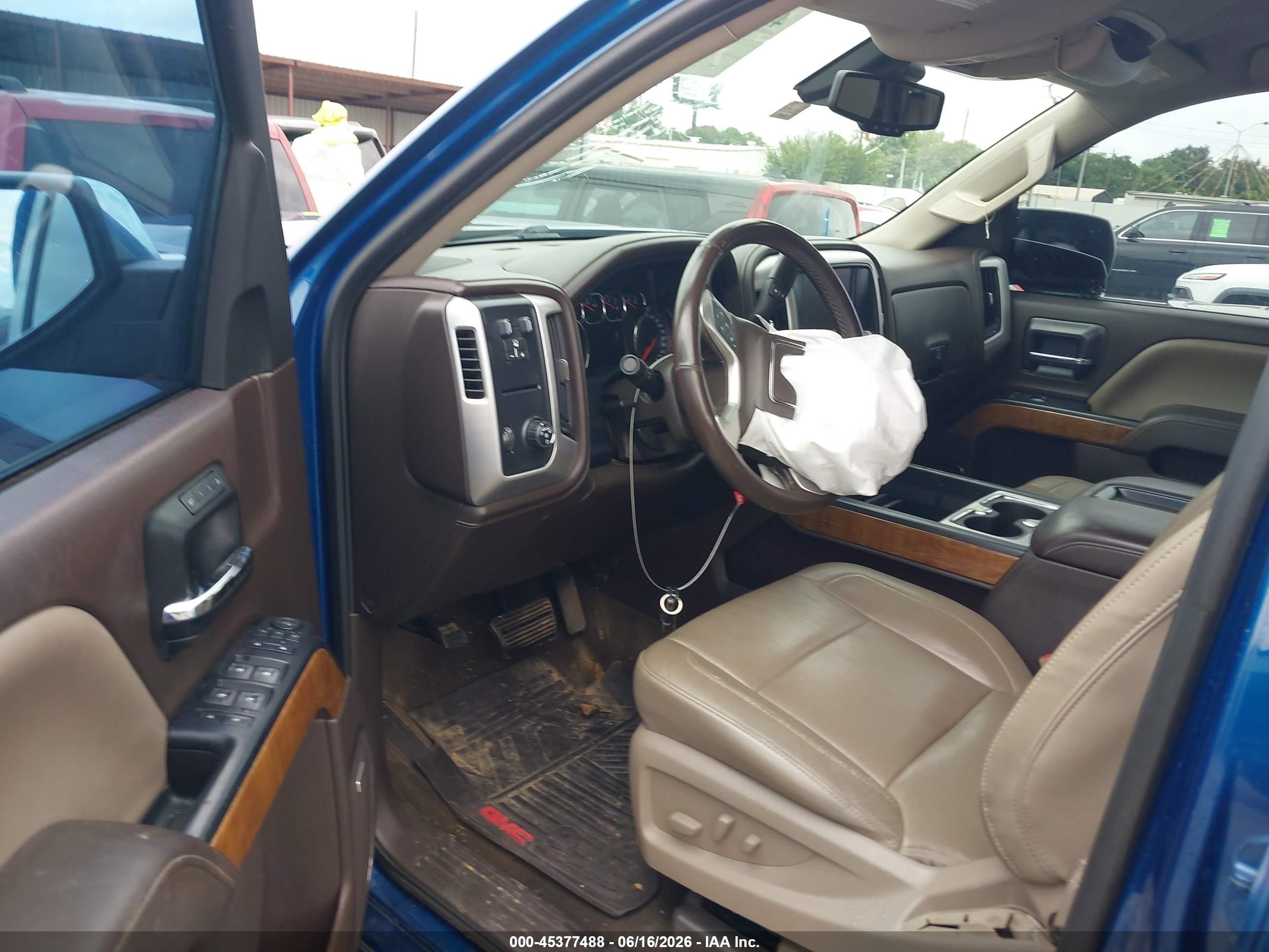 2015 Gmc Sierra 1500 Slt Синий vin: 3GTP1VEC6FG275131