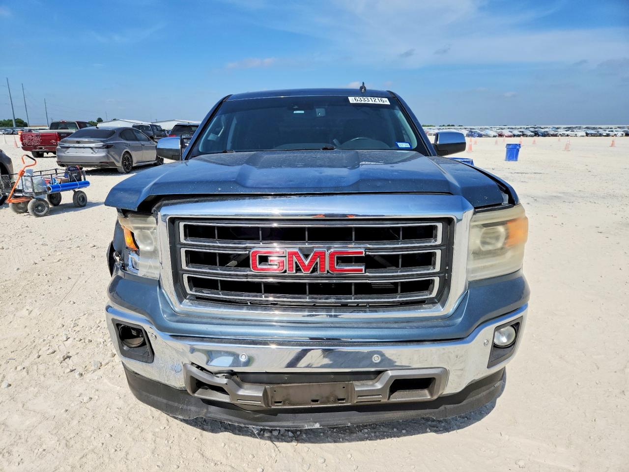2014 Gmc Sierra C1500 Slt Blue vin: 3GTP1VEC7EG315652