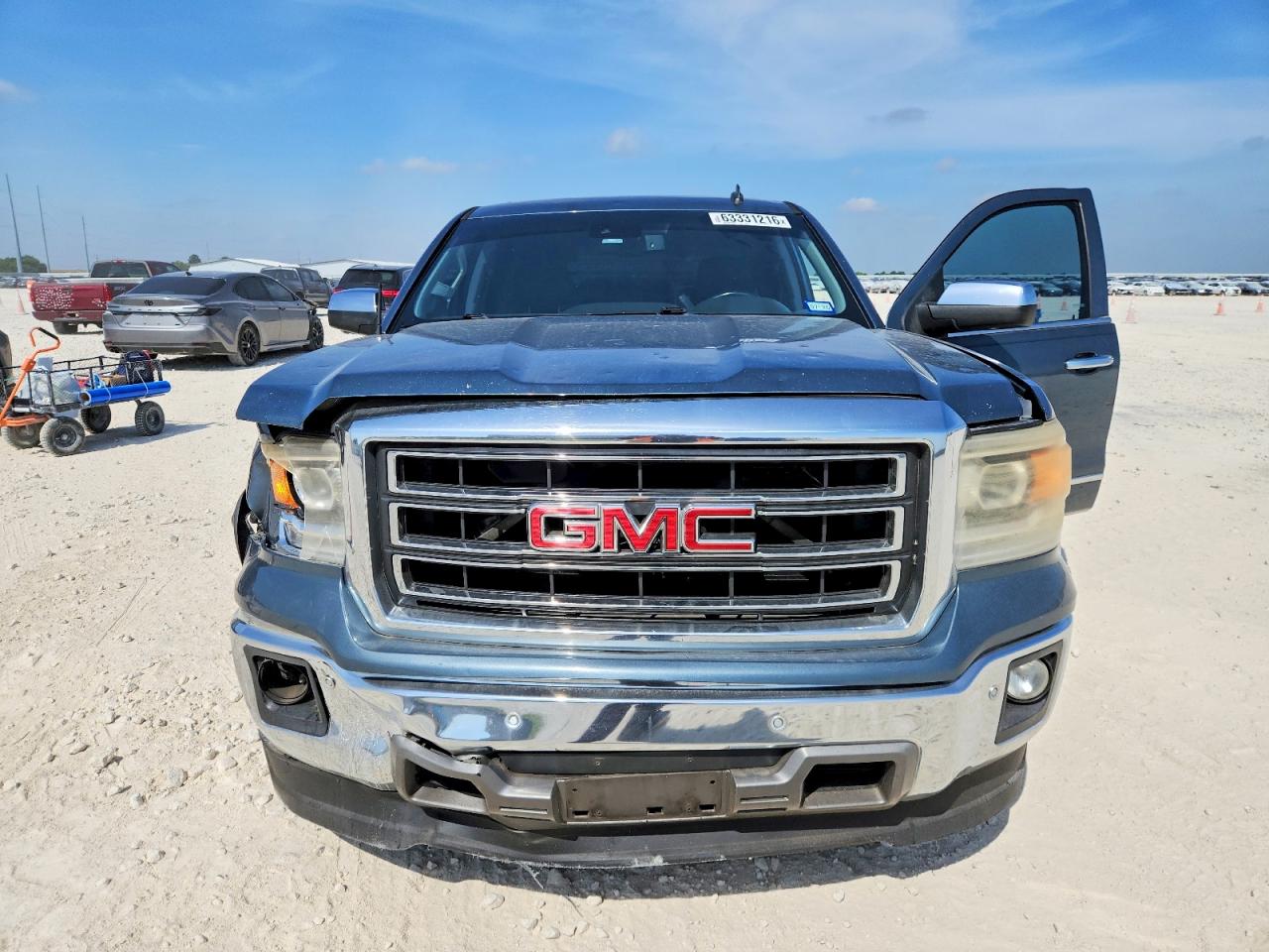 2014 Gmc Sierra C1500 Slt Blue vin: 3GTP1VEC7EG315652