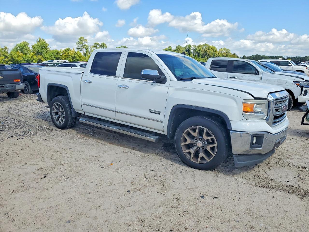 2014 Gmc Sierra C1500 Slt White vin: 3GTP1VEC7EG409868