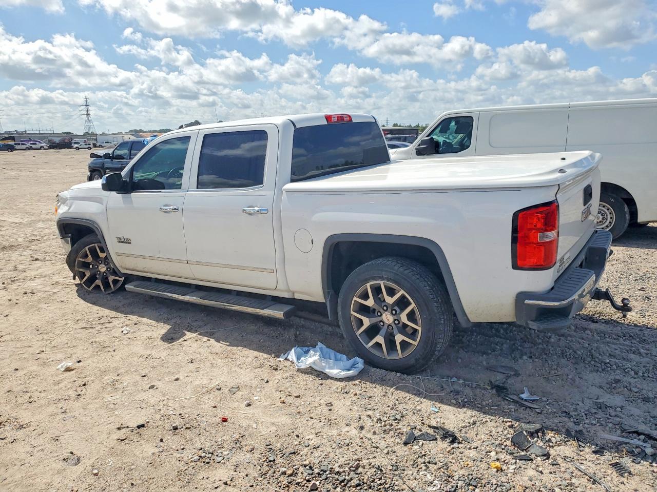 2014 Gmc Sierra C1500 Slt White vin: 3GTP1VEC7EG409868