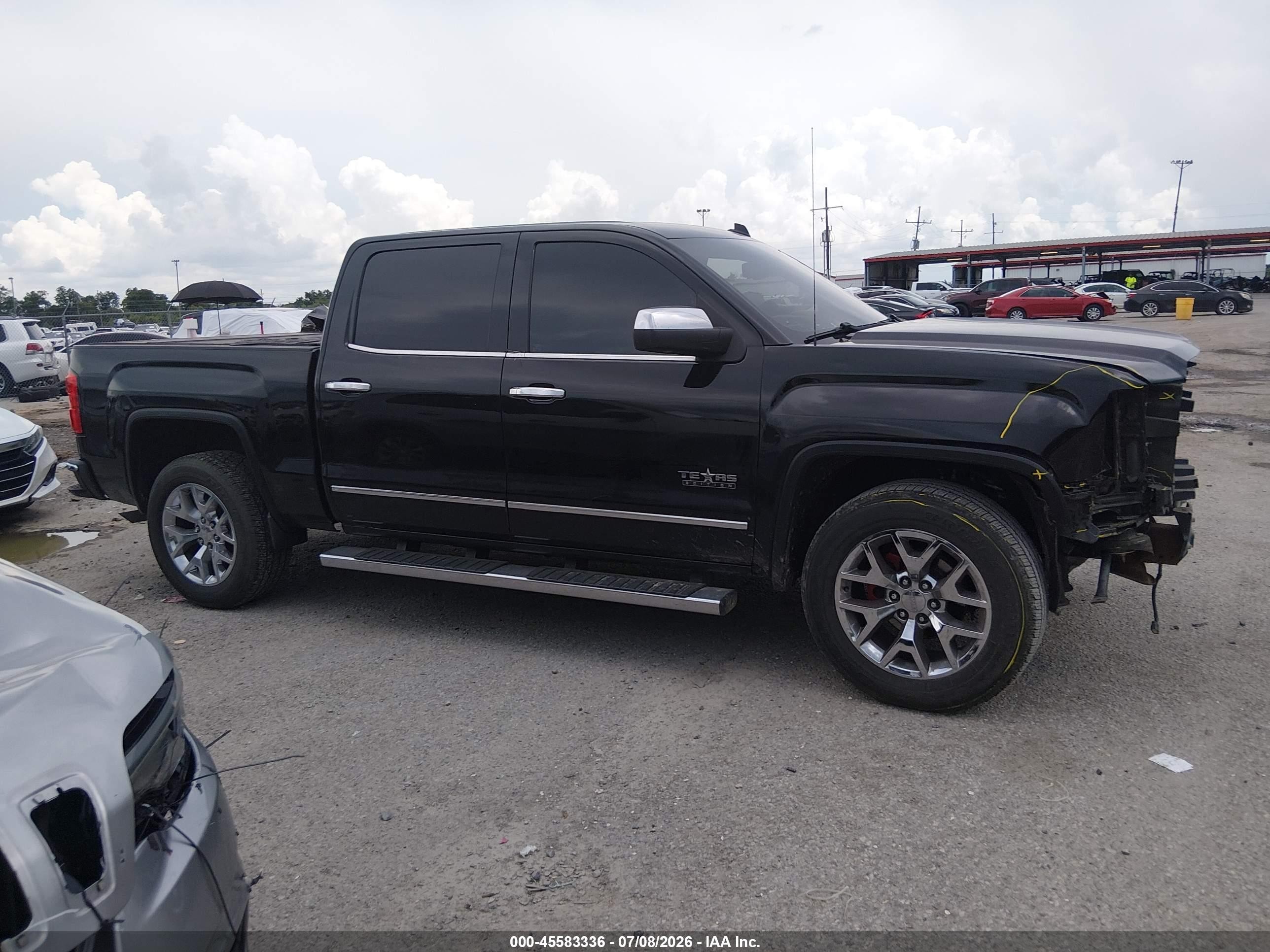 2014 Gmc Sierra 1500 Slt Black vin: 3GTP1VEC7EG461386
