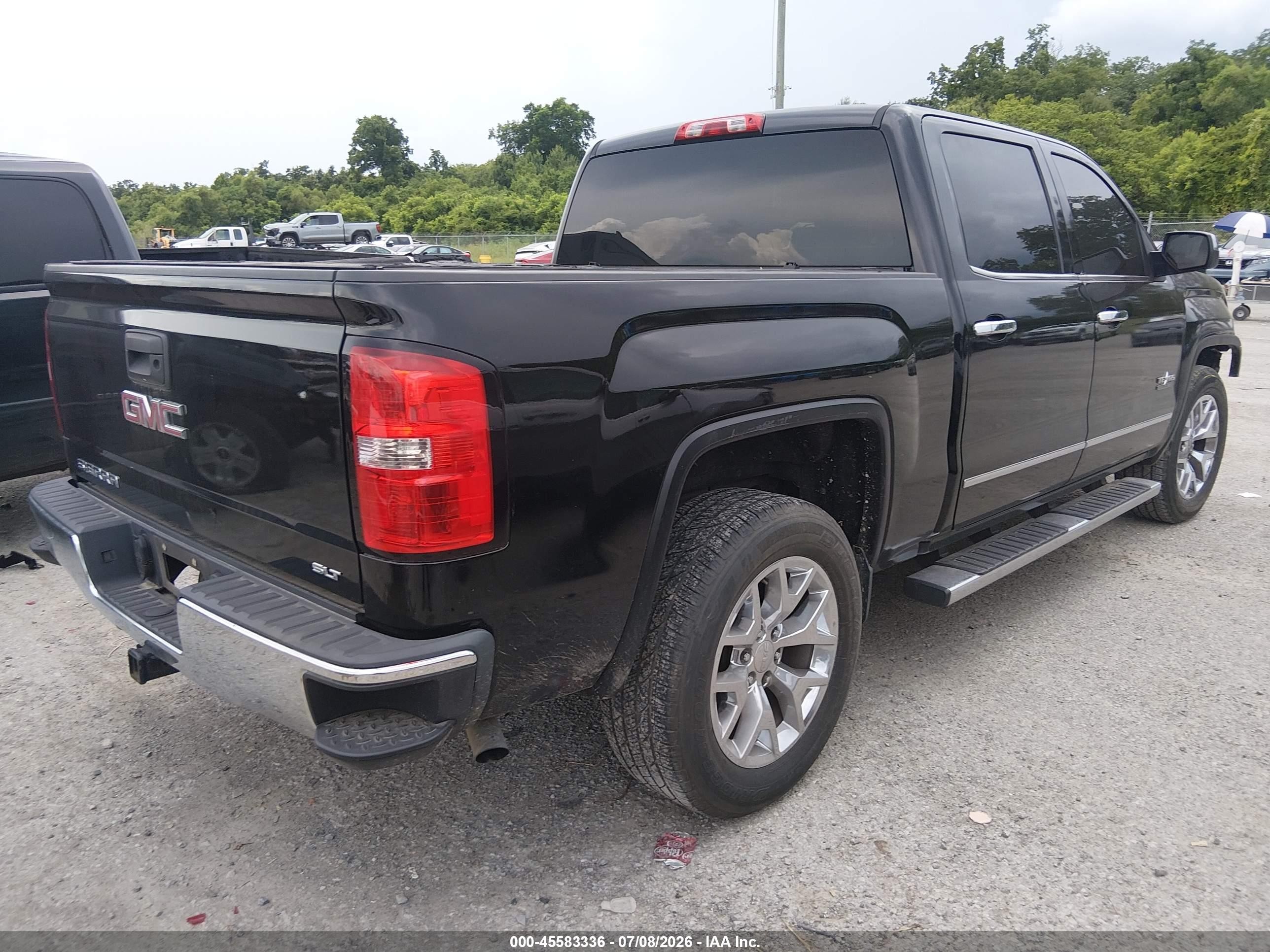 2014 Gmc Sierra 1500 Slt Black vin: 3GTP1VEC7EG461386