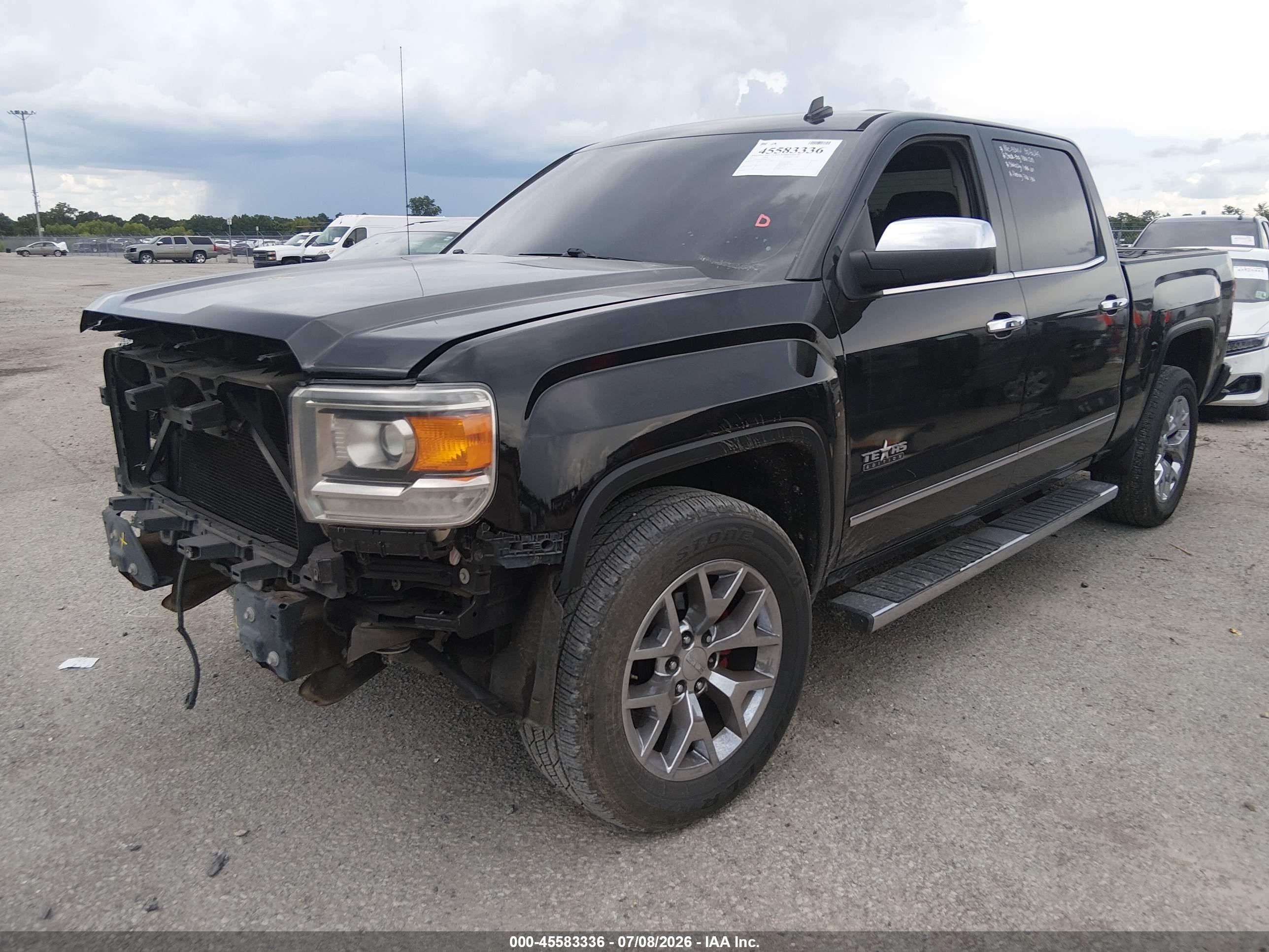 2014 Gmc Sierra 1500 Slt Black vin: 3GTP1VEC7EG461386