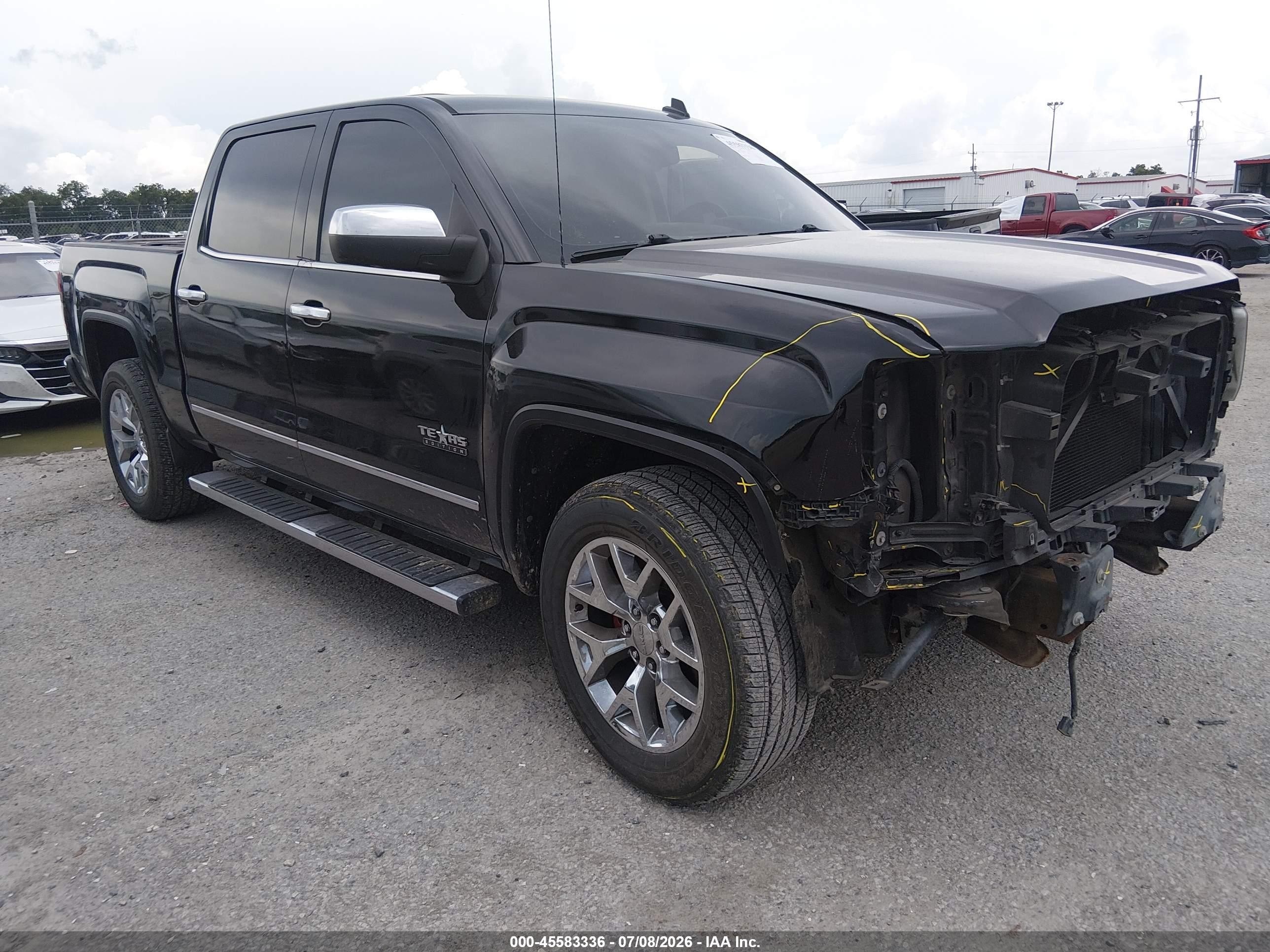 2014 Gmc Sierra 1500 Slt Черный vin: 3GTP1VEC7EG461386