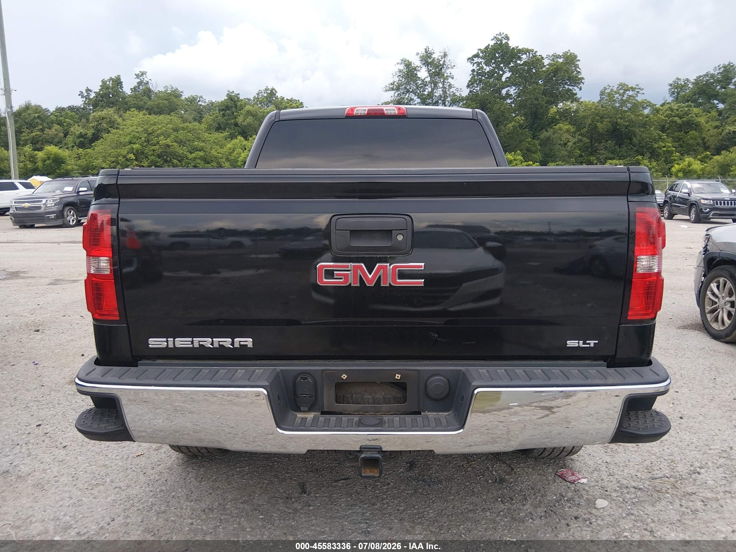 2014 Gmc Sierra 1500 Slt Black vin: 3GTP1VEC7EG461386
