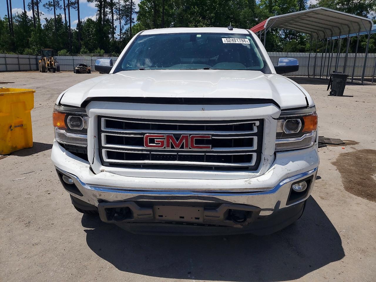 2015 Gmc Sierra C1500 Slt White vin: 3GTP1VEC7FG150106