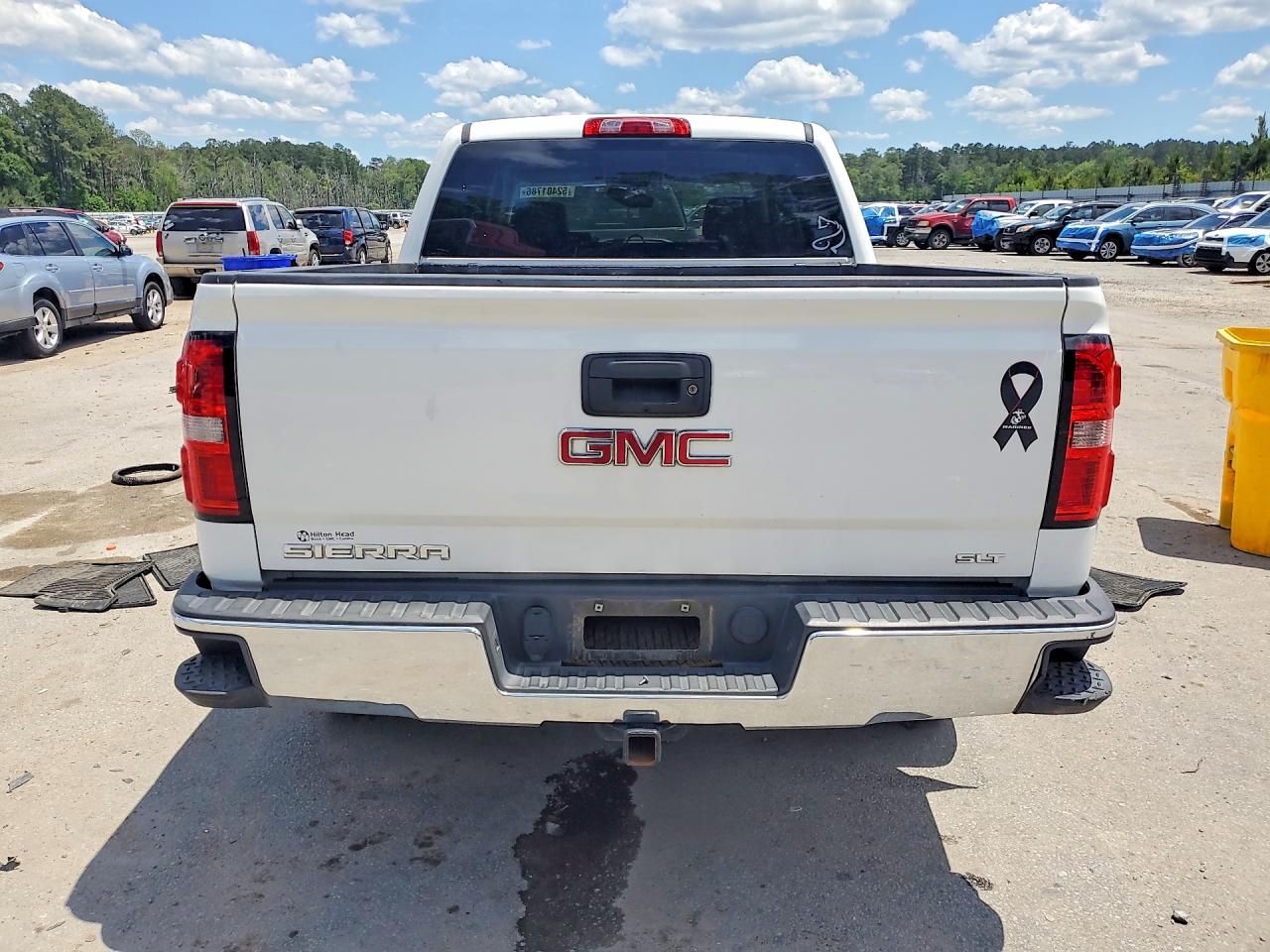 2015 Gmc Sierra C1500 Slt White vin: 3GTP1VEC7FG150106