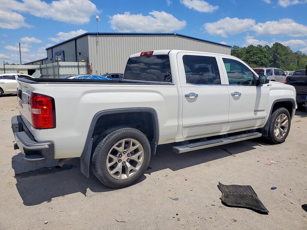 2015 Gmc Sierra C1500 Slt White vin: 3GTP1VEC7FG150106