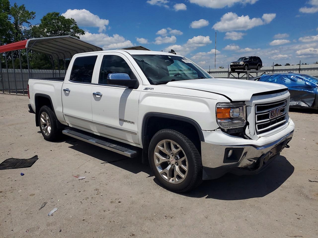 2015 Gmc Sierra C1500 Slt White vin: 3GTP1VEC7FG150106