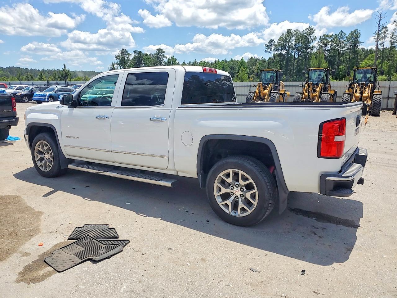 2015 Gmc Sierra C1500 Slt White vin: 3GTP1VEC7FG150106