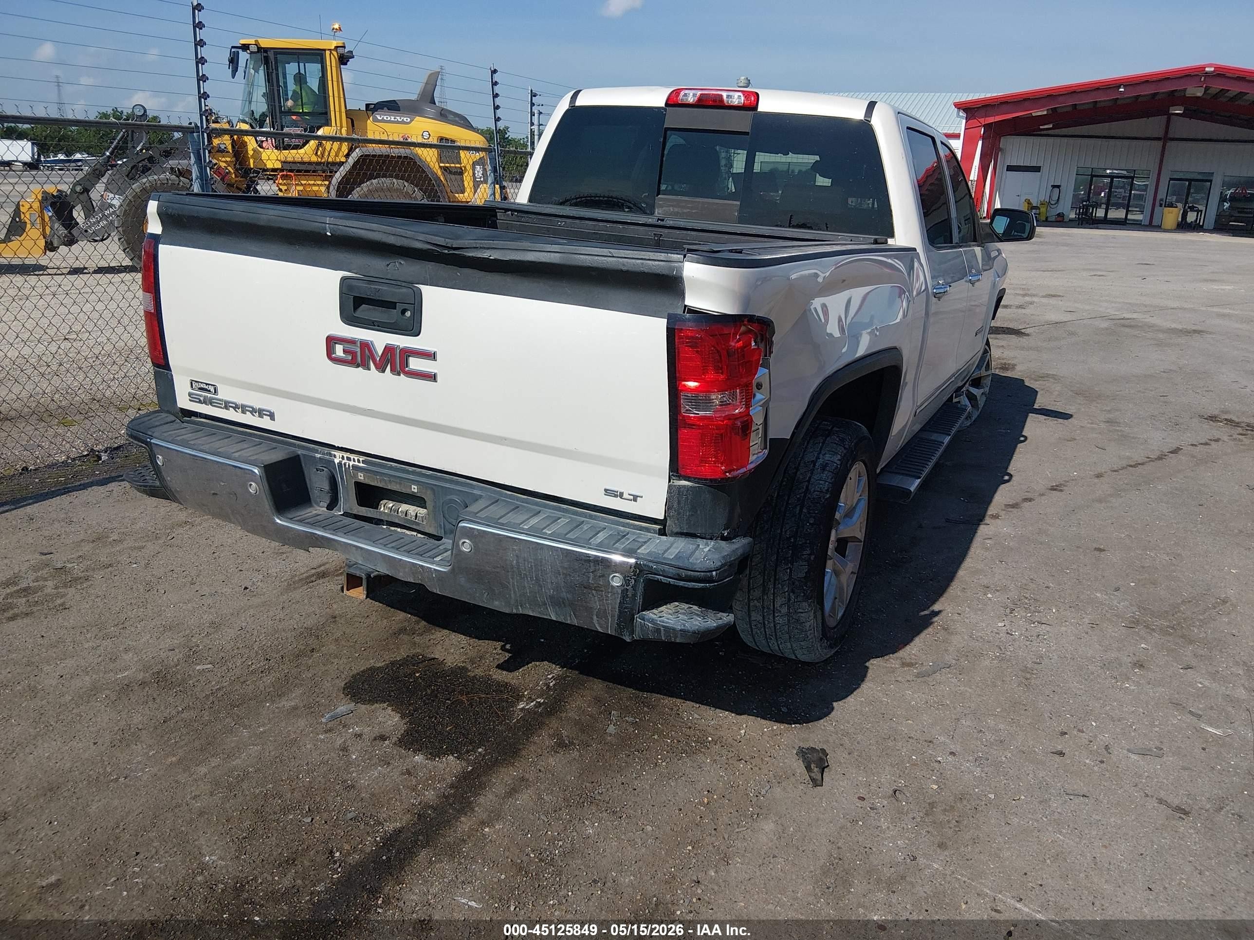 2015 Gmc Sierra 1500 Slt White vin: 3GTP1VEC7FG344392